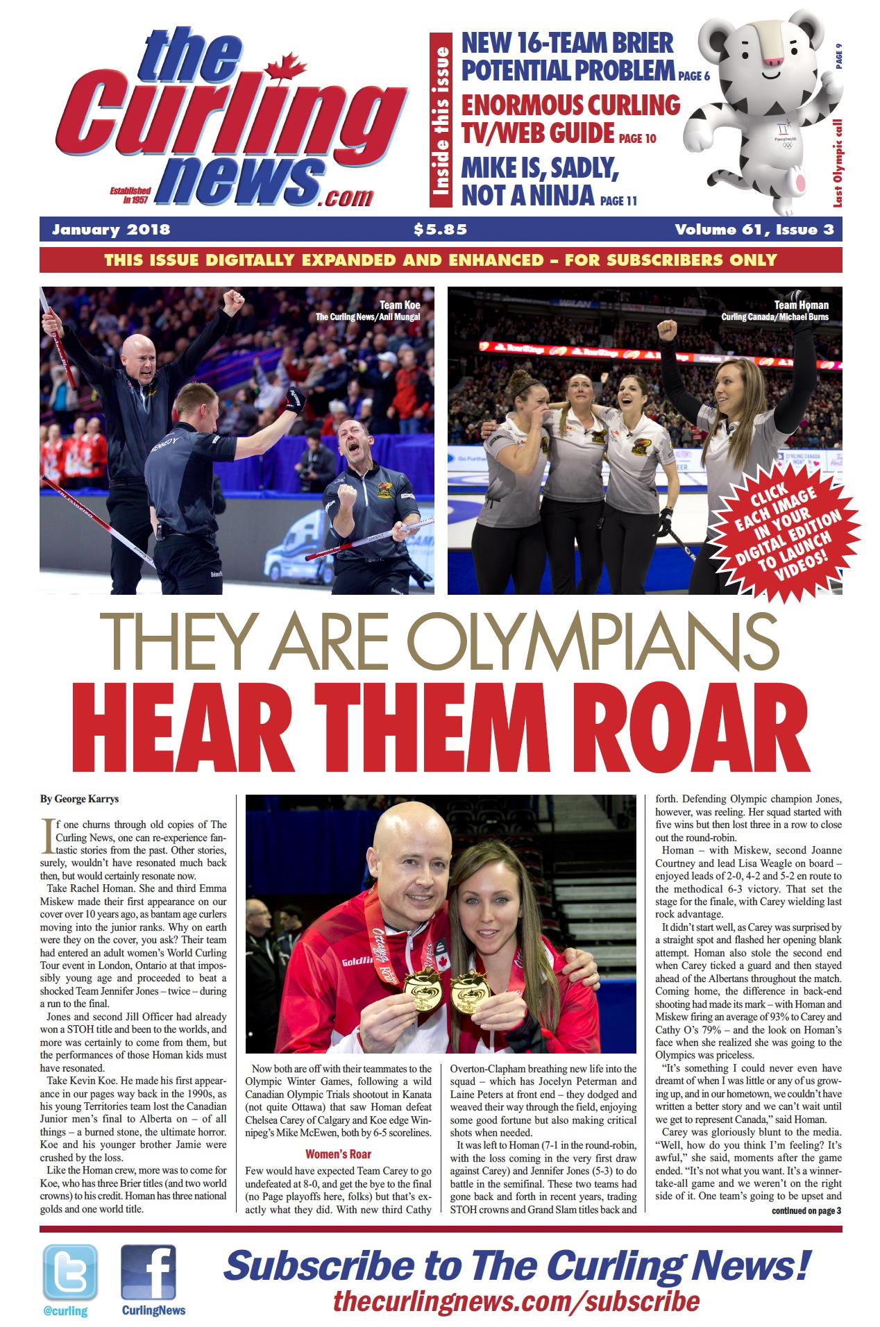 You can be on the cover of The Curling News!