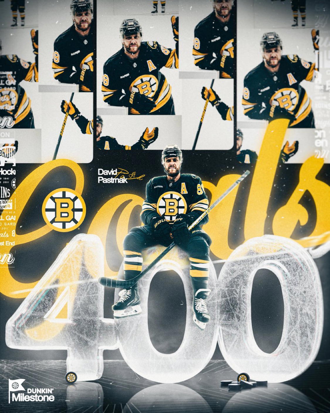 David Pastrnak Scores Milestone Goal, Entire Team Leaves Bench To Celebrate