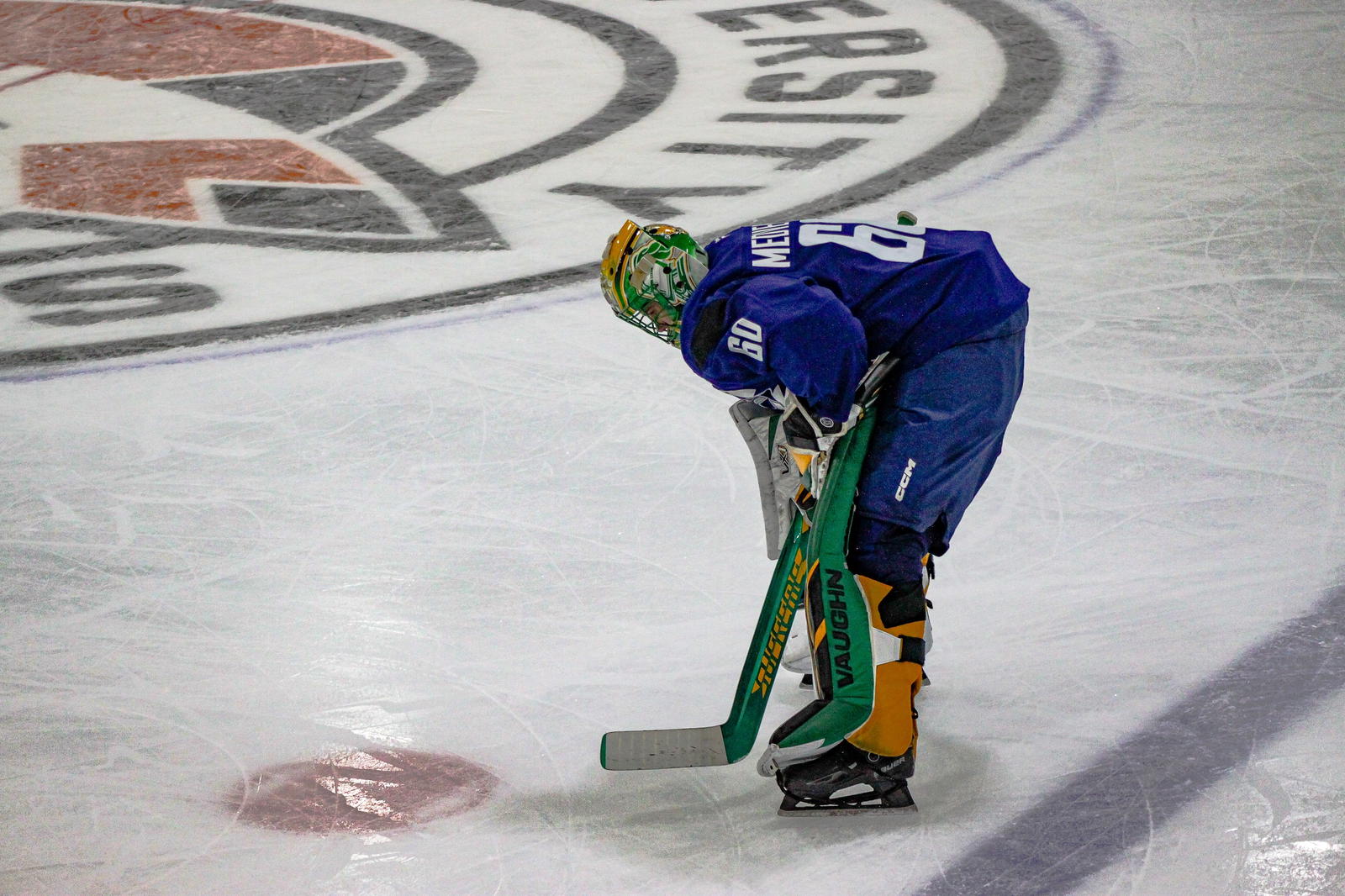 Practice: Canucks prospect Alexei Medvedev on the ice.&nbsp;