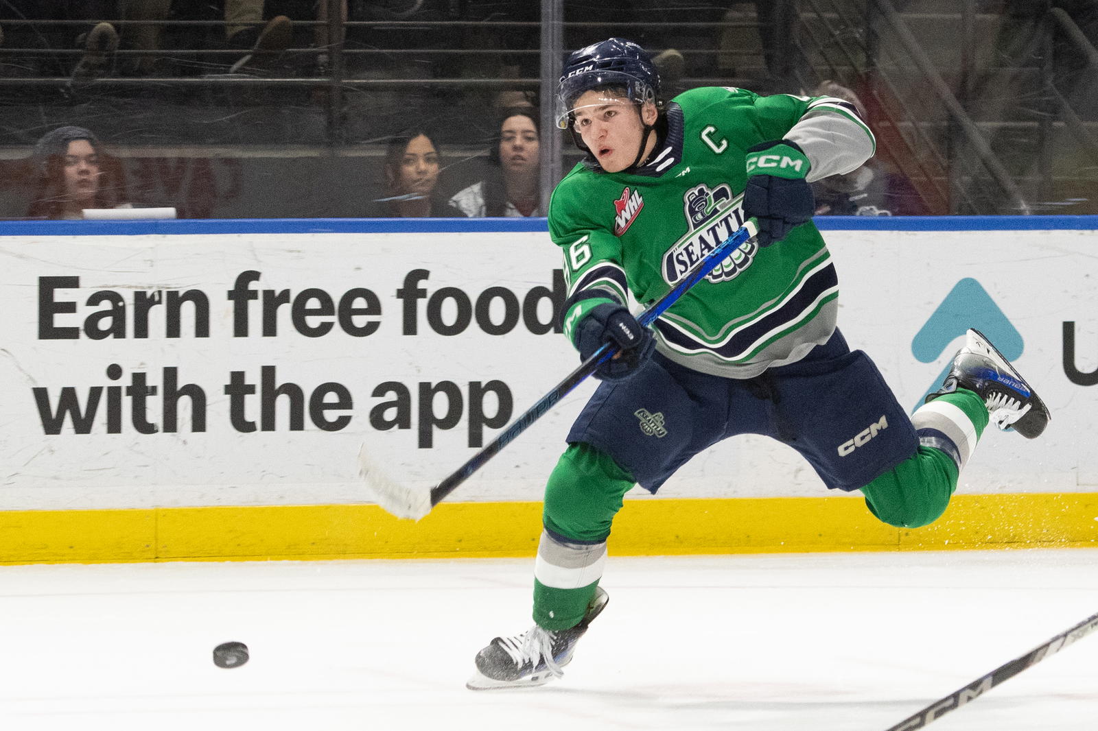 Braeden Cootes of the Seattle Thunderbirds (Photo Credit:&nbsp;Brian Liesse/Seattle Thunderbirds/WHL)