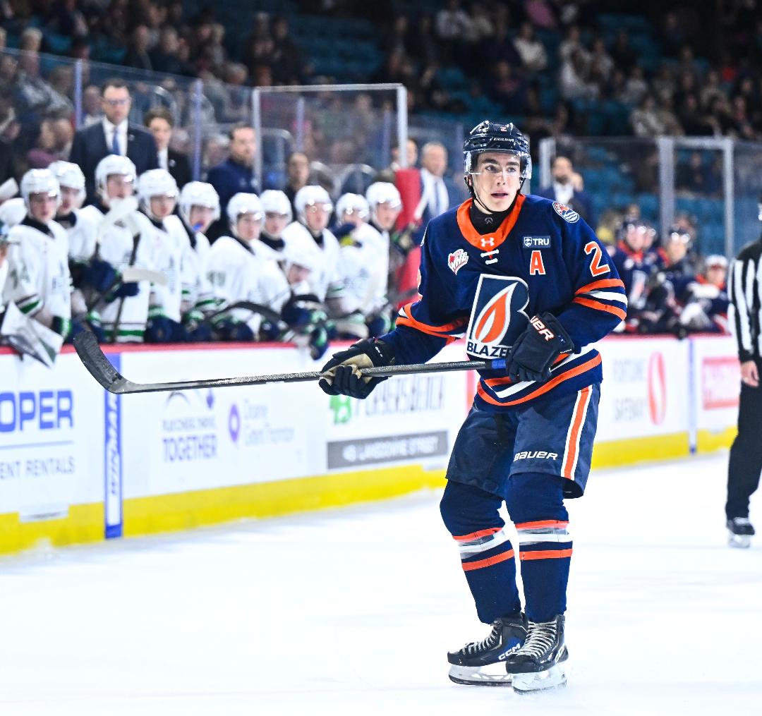 J.P. Hurlbert of the Kamloops Blazers (Photo Credit: Brian Johnson/Kamloops Blazers/WHL)