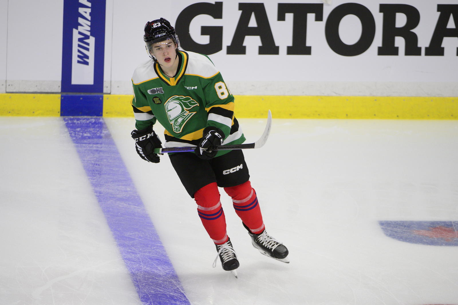 Flyers prospect Denver Barkey held the tournament joint-lead in scoring. (Photo: Anne-Marie Sorvin, Imagn Images)