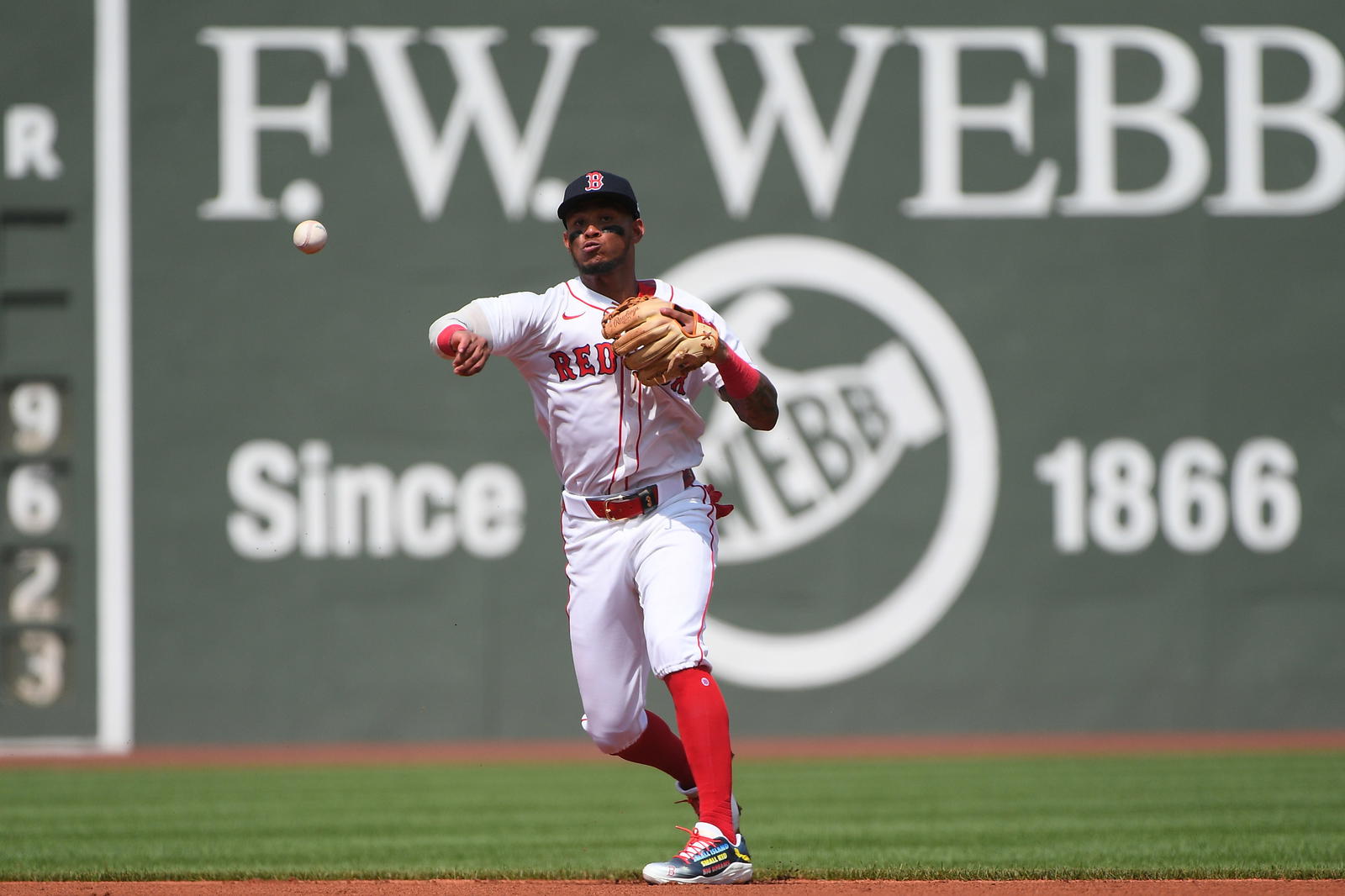 Ceddanne Rafaela at second base on Aug. 17, 2025. Bob DeChiara-Imagn Images