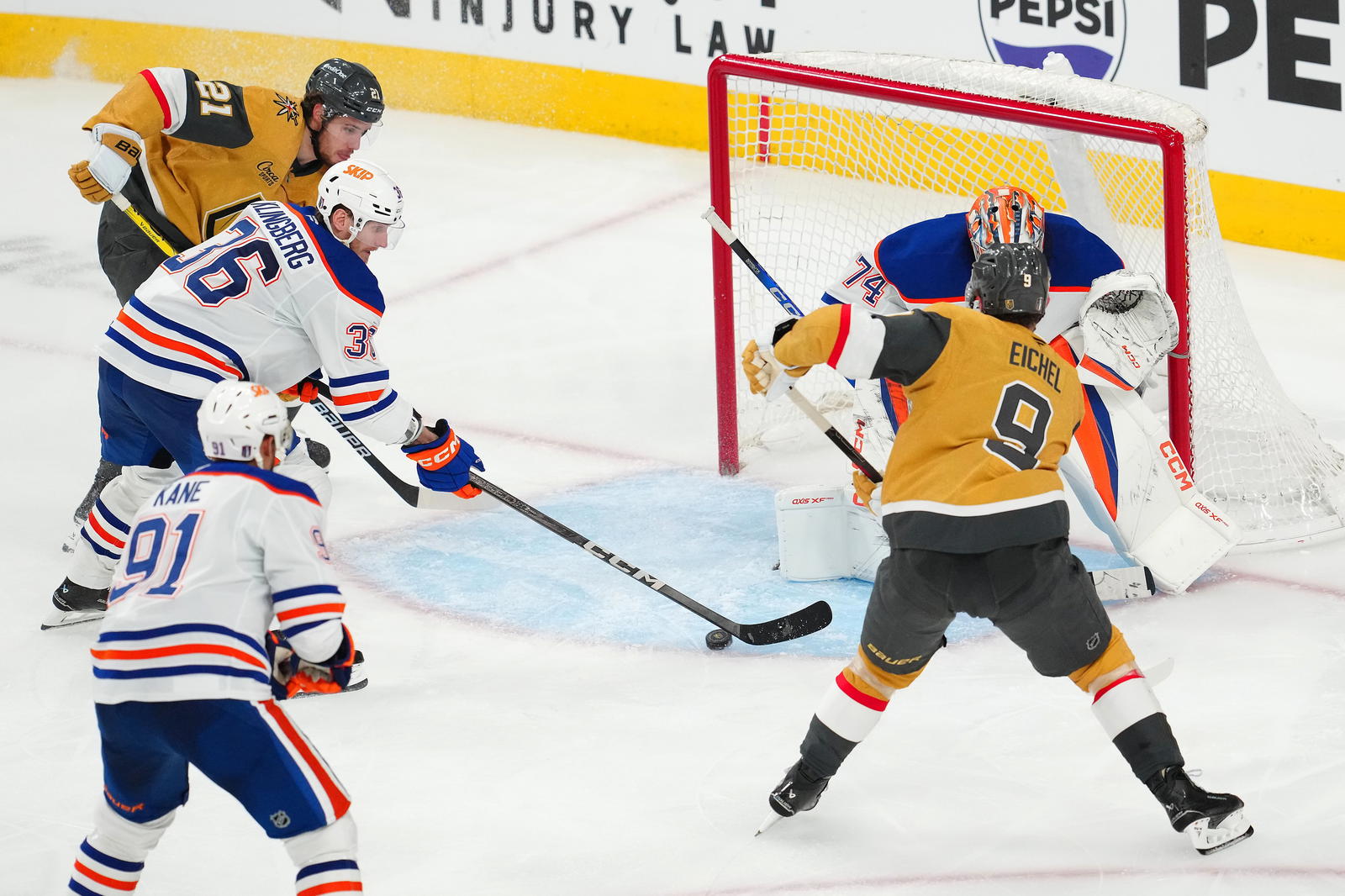 Former Sabres team captain Jack Eichel and the Vegas Golden Knights were eliminated by the Edmonton Oilers in five games. 