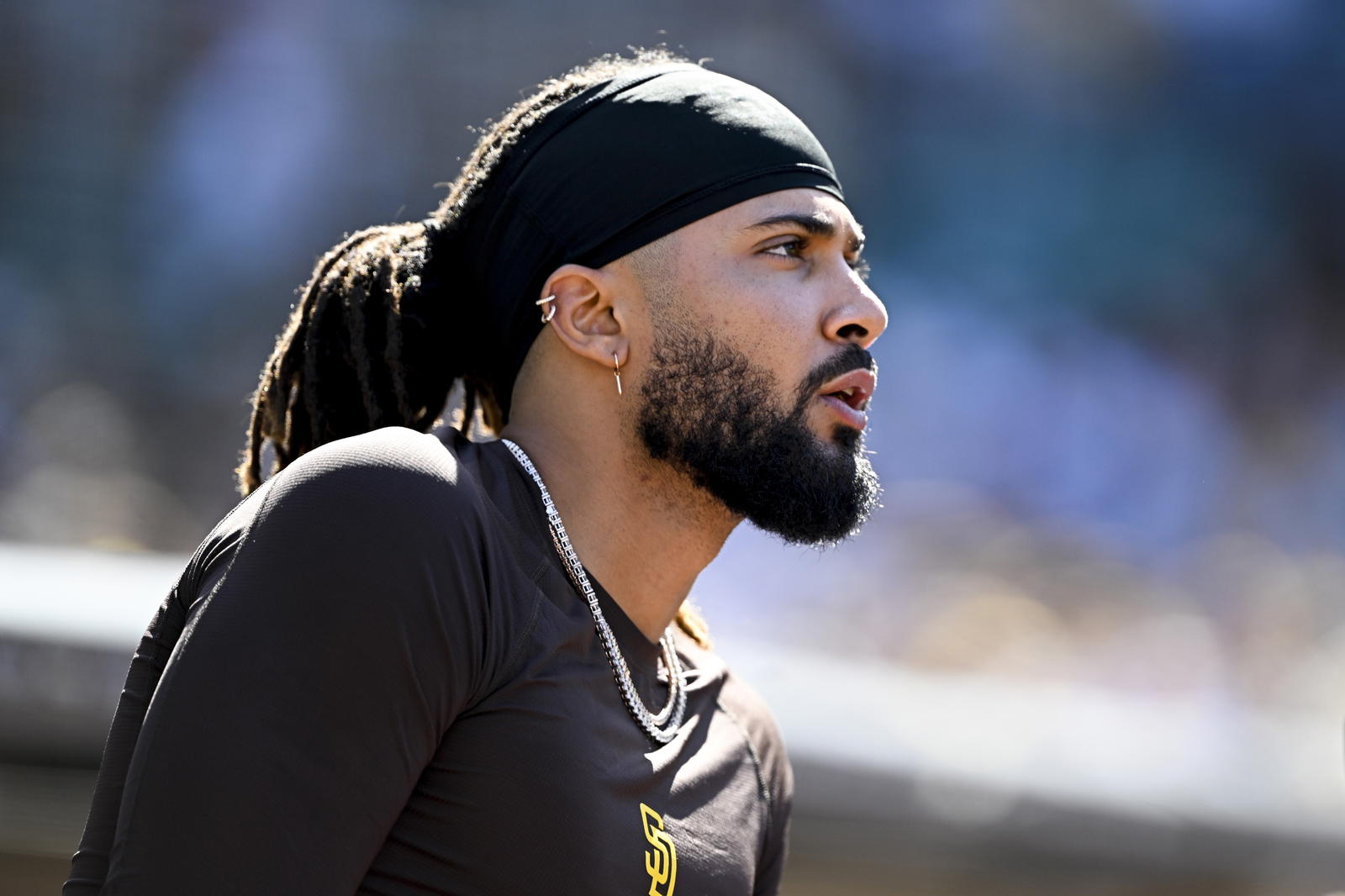 San Diego Padres outfielder Fernando Tatis Jr. Credit:&nbsp;Denis Poroy-Imagn Images.