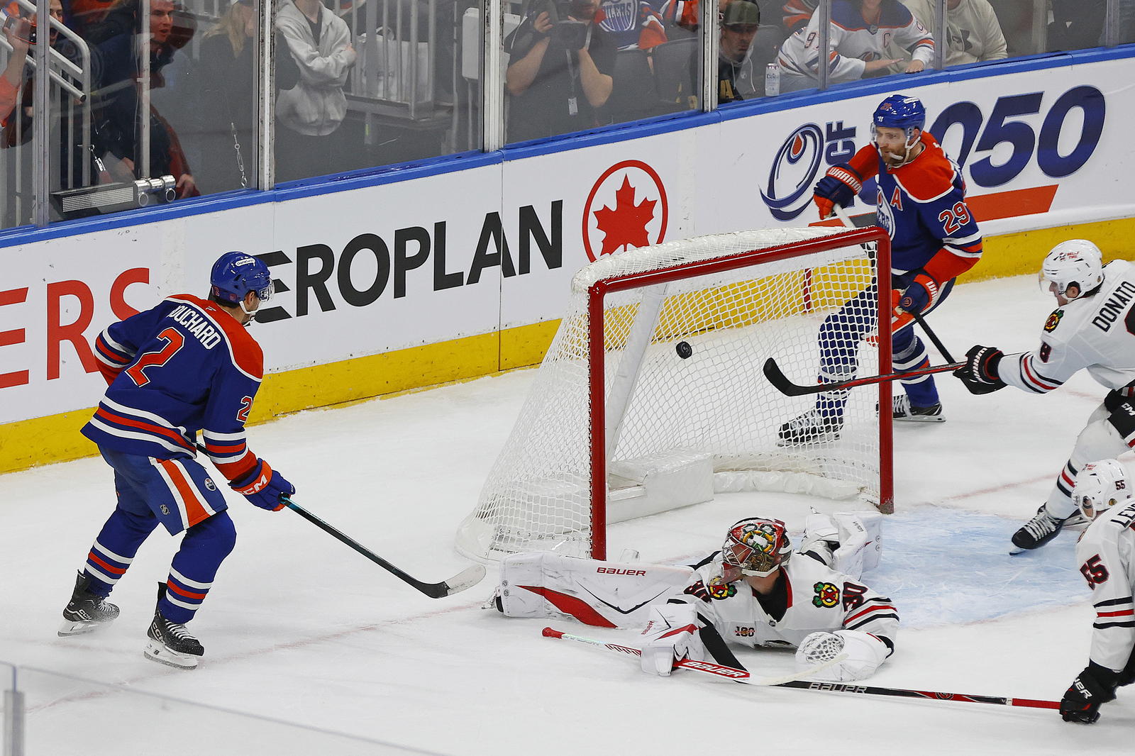 Bouchard scored the overtime winner for the Oilers Photo by&nbsp;

© Perry Nelson Imagn Images