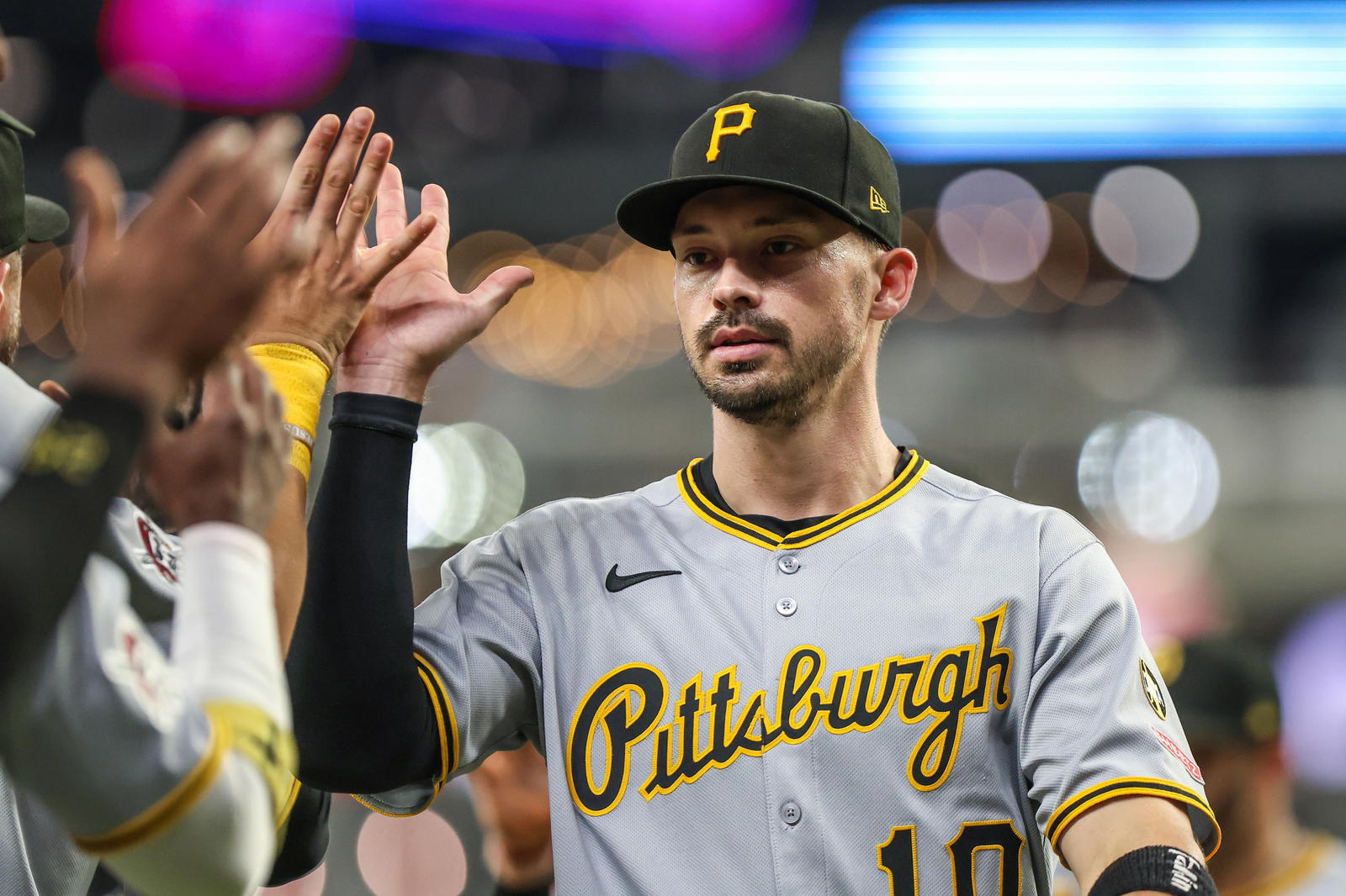 Pittsburgh Pirates outfielder Bryan Reynolds. Credit: Jordan Godfree-Imagn Images.