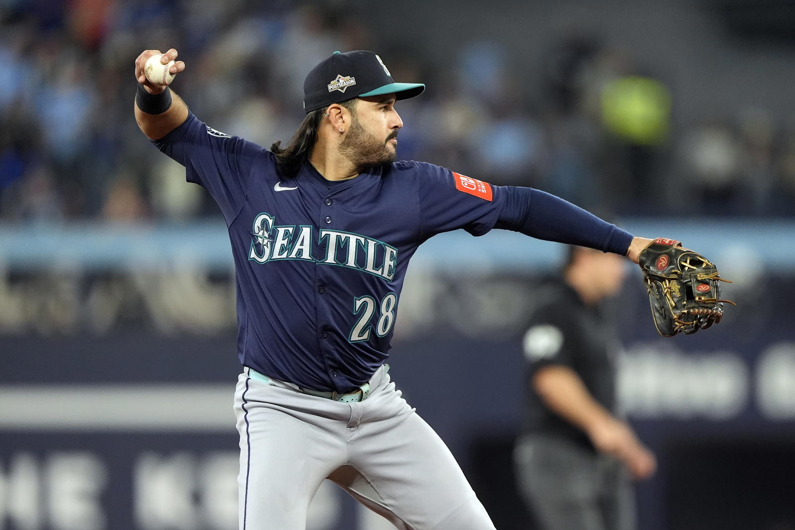 Seattle Mariners third baseman Eugenio Suarez. Credit:&nbsp;John E. Sokolowski-Imagn Images.