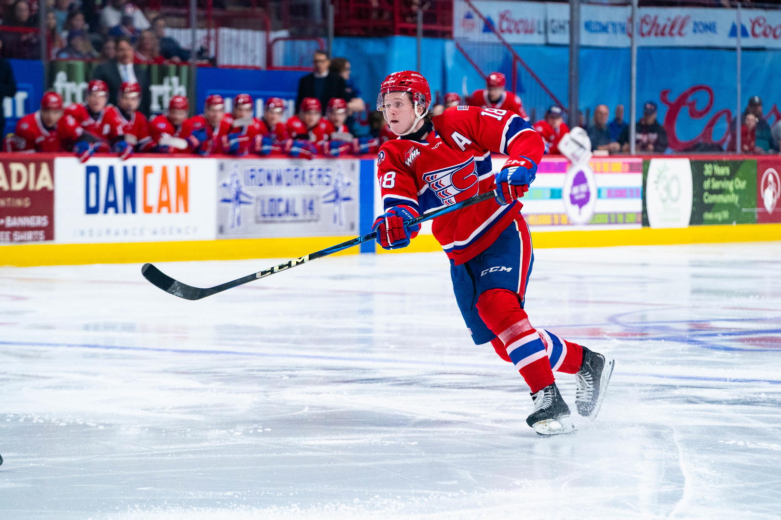 Will McIsaac of the Spokane Chiefs (Photo Credit:&nbsp;Larry Brunt/Spokane Chiefs/WHL)