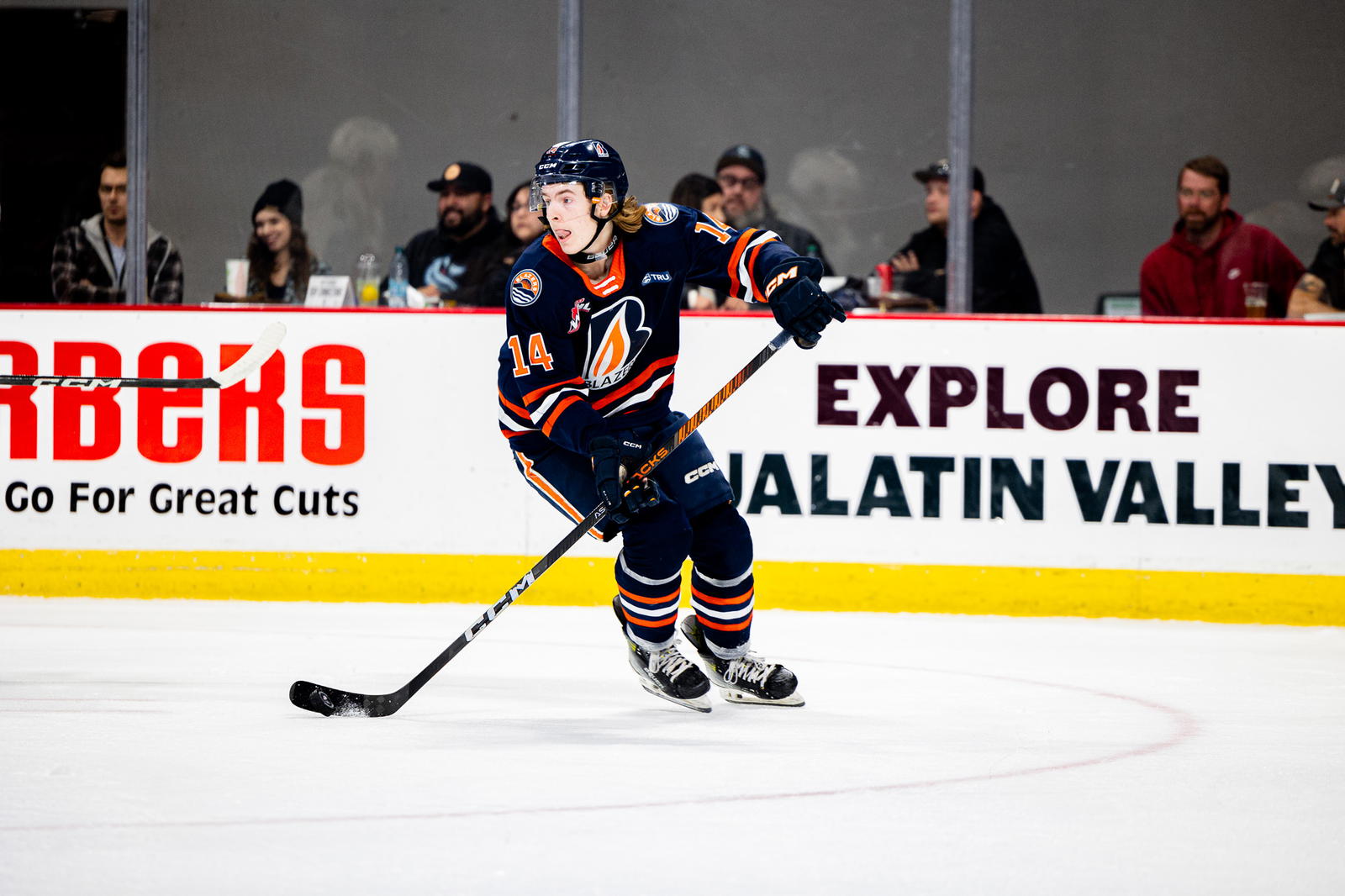Nathan Behm of the Kamloops Blazers (Photo Credit:&nbsp;Kyle Smutzki/Kamloops Blazers/WHL)