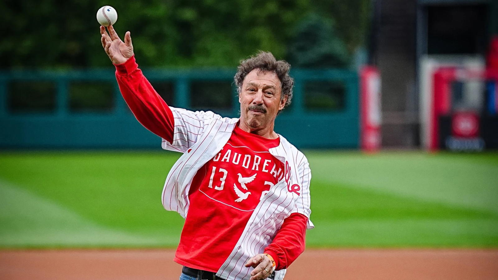 Guy Gaudreau, Father Of Johnny and Matthew, Throws Out First Pitch For Philadelphia Phillies