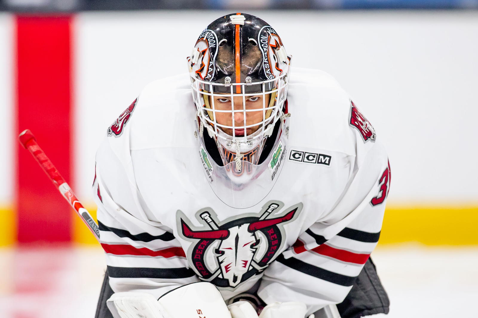 Chase Wutzke of the Red Deer Rebels (Photo Credit:&nbsp;@Rebelshockey on "X")
