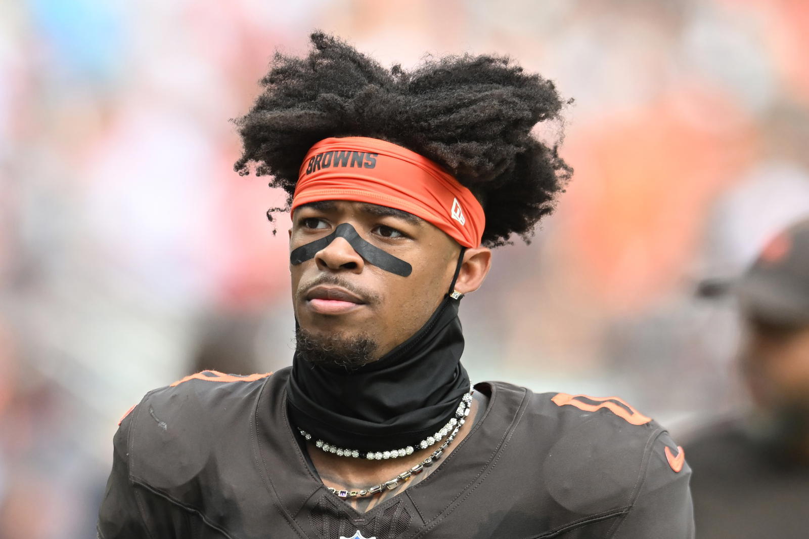Cleveland Browns cornerback Greg Newsome II. Credit: Ken Blaze-Imagn Images.