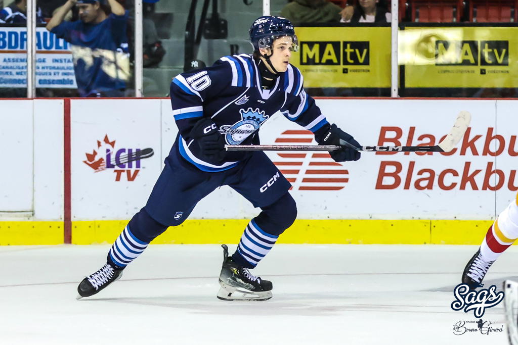 Korney Korneyev with the Chicoutimi Saguenéens. (Photo: Bruno Girard)