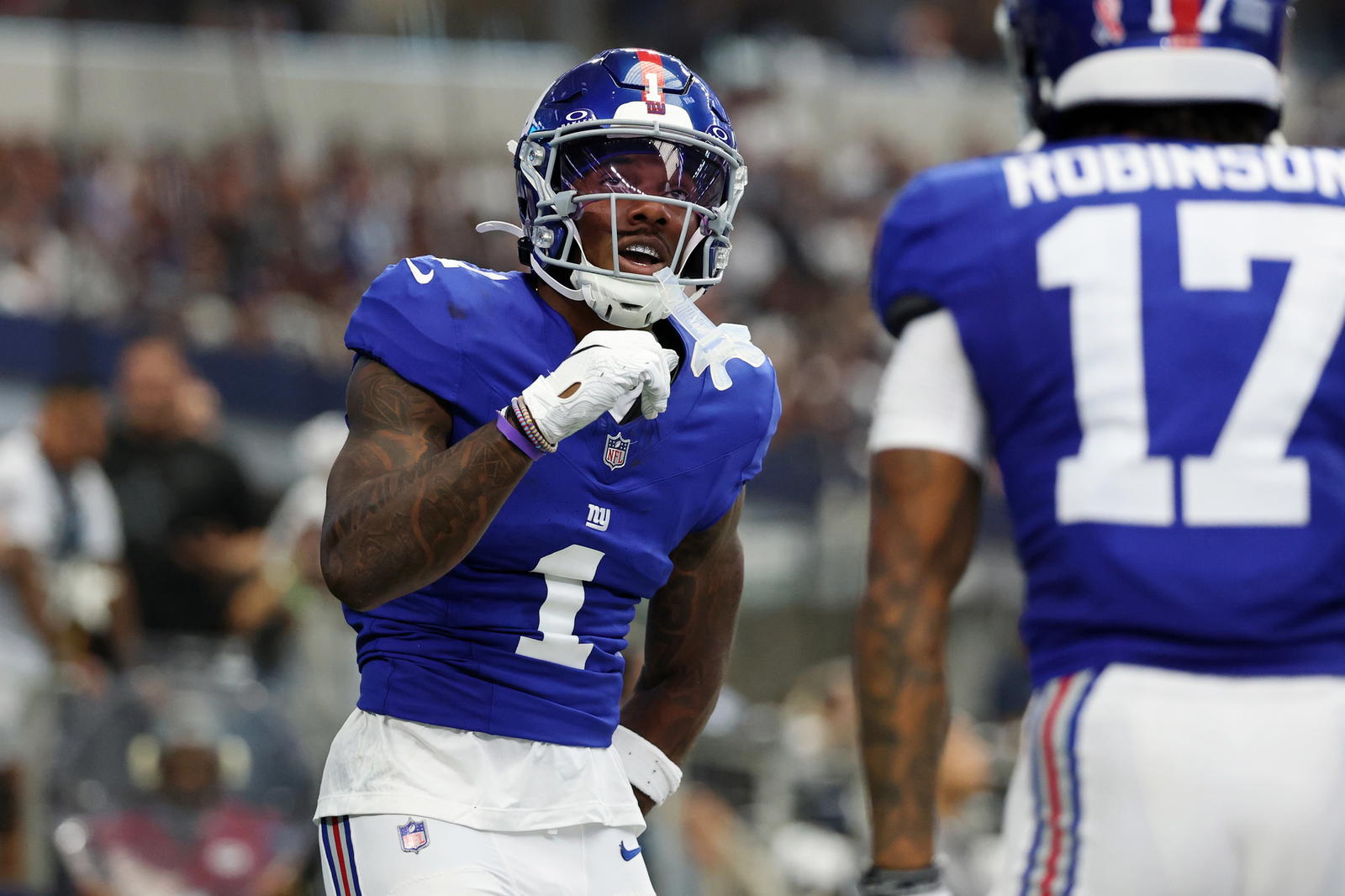 New York Giants wide receiver Malik Nabers. Credit: Kevin Jairaj-Imagn Images.
