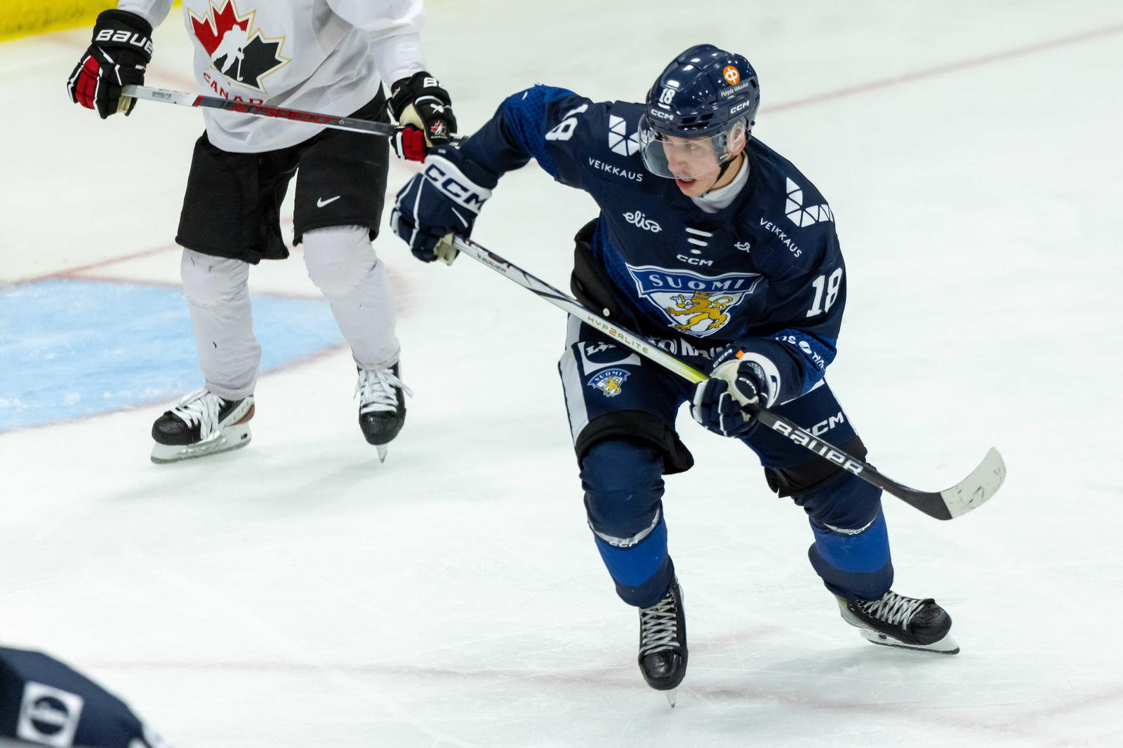 Flyers prospect Heikki Ruohonen has been drawing heaps of praise at the World Junior Summer Showcase this week. (Photo: David Reginek, Imagn Images)
