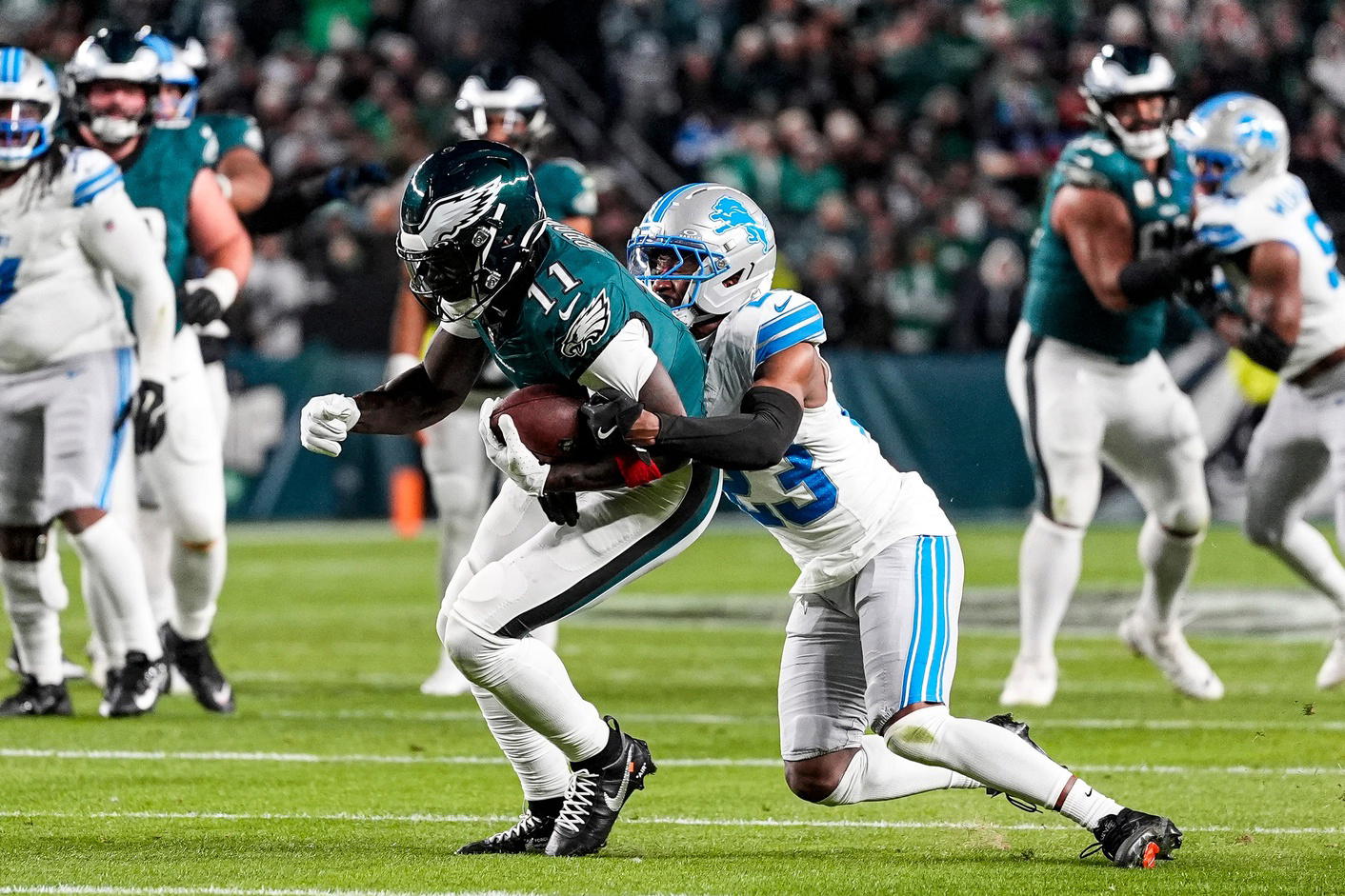 Philadelphia Eagles receiver A.J. Brown. Credit:&nbsp;Junfu Han / USA TODAY NETWORK via Imagn Images.