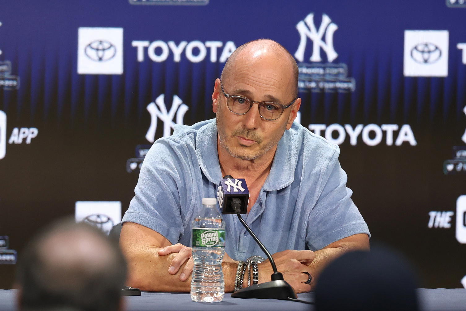 New York Yankees general manage Brian Cashman. Credit:&nbsp;Vincent Carchietta-Imagn Images.