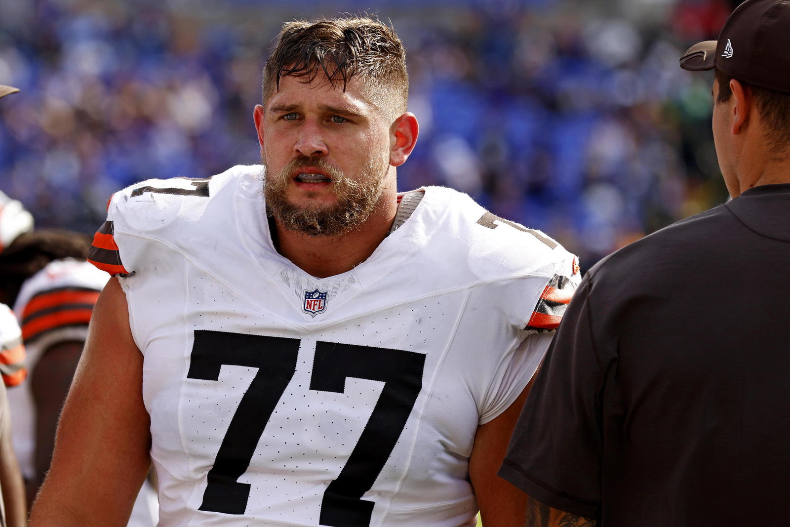 Cleveland Browns offensive lineman Wyatt Teller. Credit:&nbsp;Peter Casey-Imagn Images.