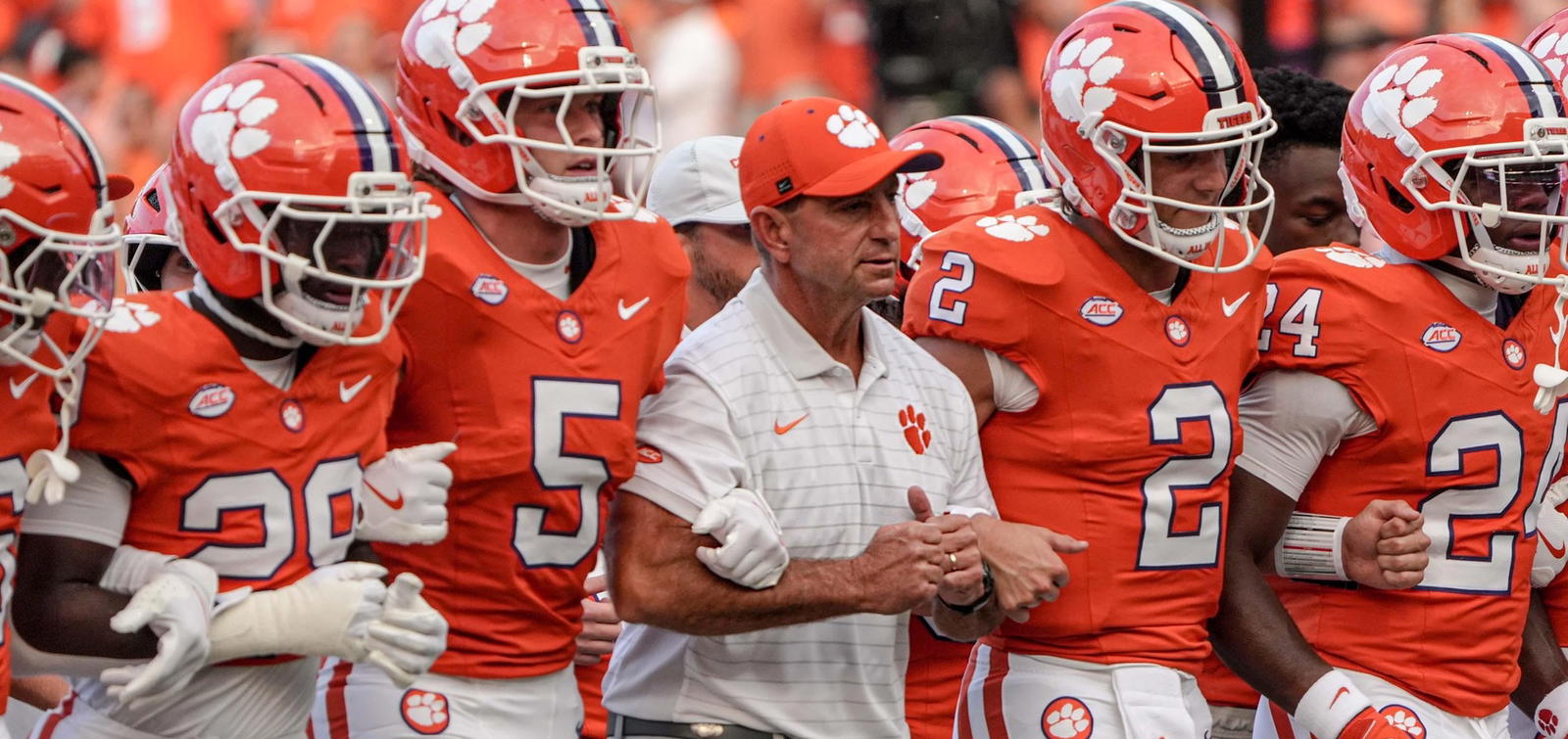 Any chance at an ACC title will have to go through coach Dabo Swinney and the Clemson Tigers. © Ken Ruinard / USA Today Network South Carolina / USA TODAY NETWORK via Imagn Images