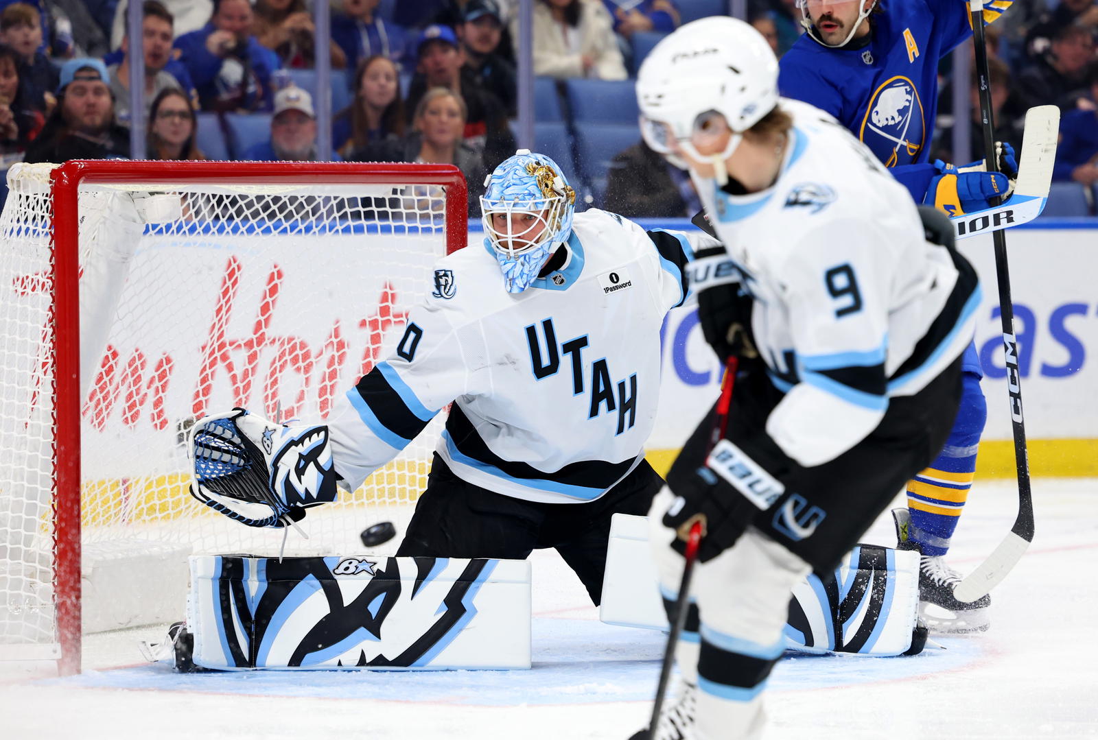 Clayton Keller's Overtime Goal Gives Utah Mammoth Hard Fought 2-1 Win Over Sabres 