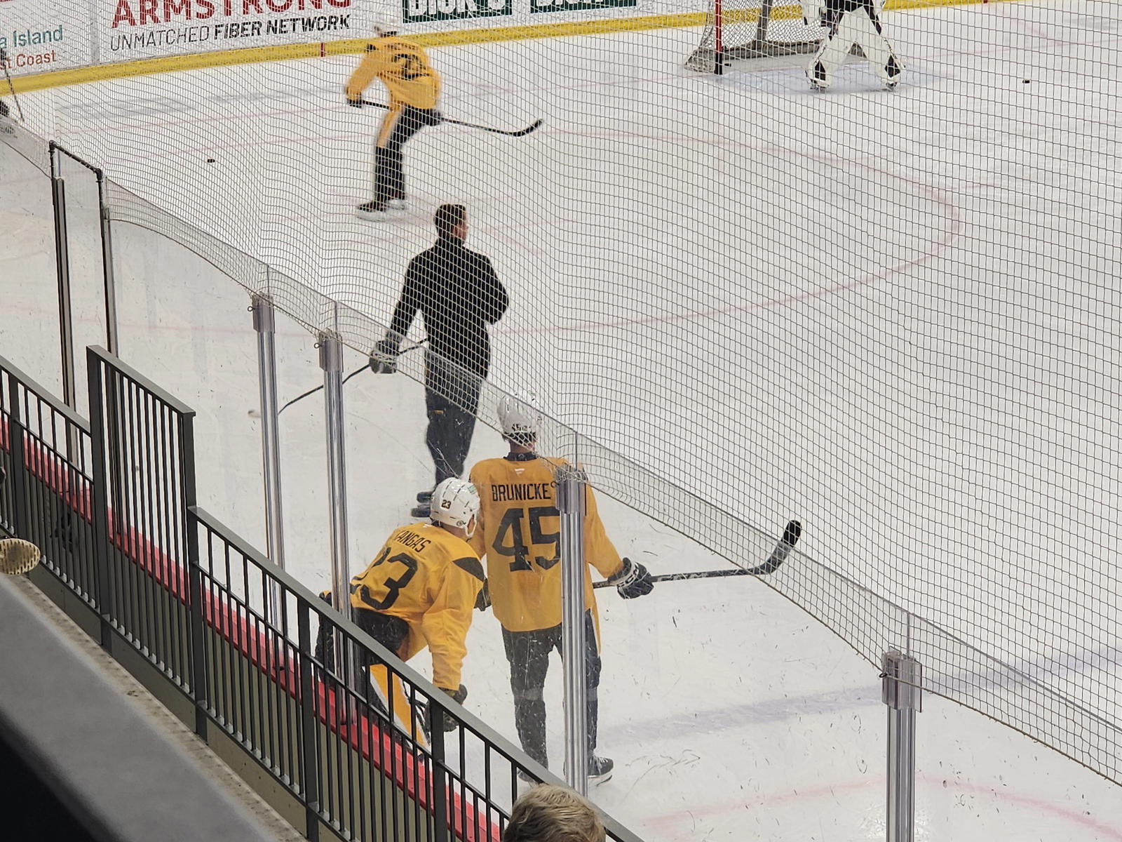 Brunicke at Penguins' 2025 Prospect Development Camp. (Credit: Kelsey Surmacz - The Hockey News)