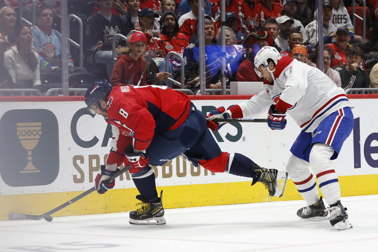 The Capitals will host the Canadiens for Game 1 on Monday. (Geoff Burke — imagn Images)