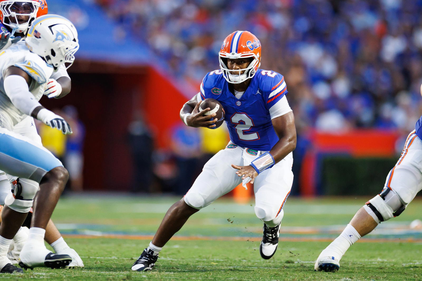 Gators quarterback DJ Lagway. © Matt Pendleton-Imagn Images