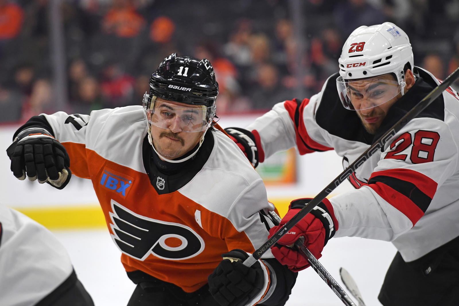 Flyers forward Travis Konecny was not deemed a top 20 winger in the NHL... this year. (Photo: Eric Hartline, Imagn Images)