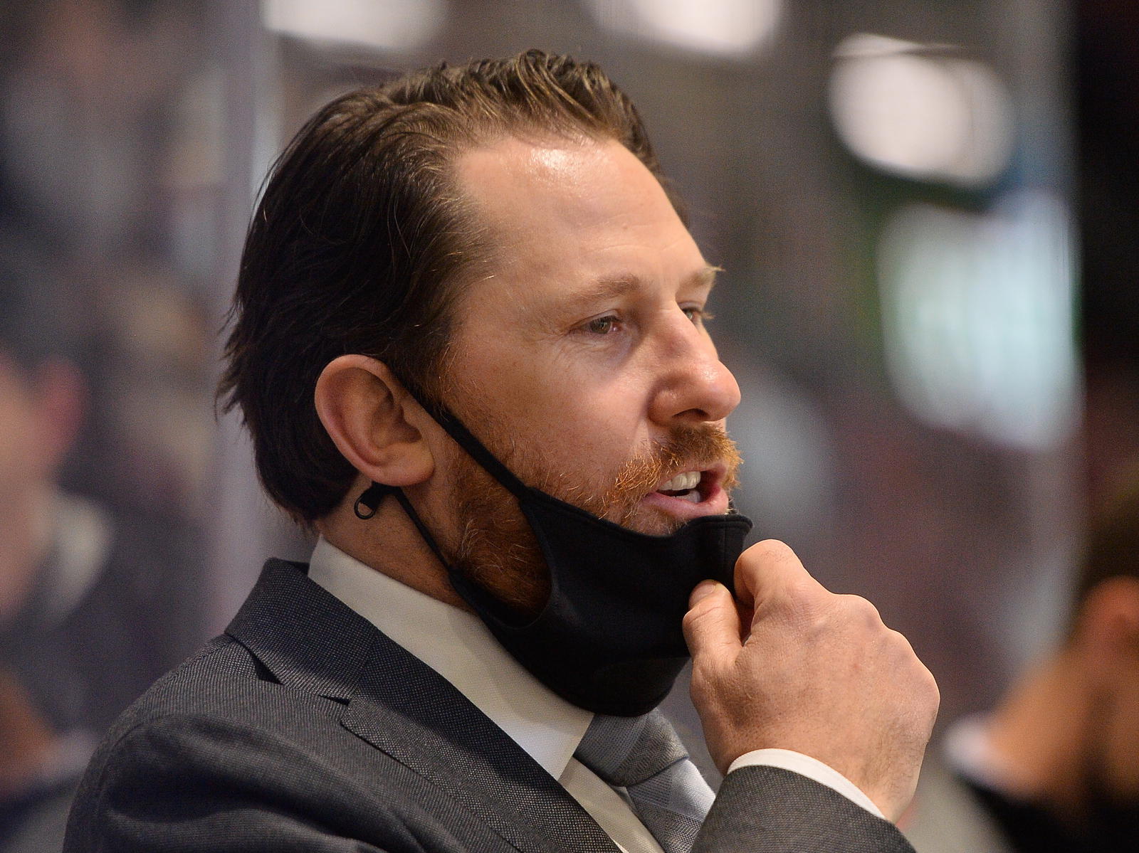 <i>Brantford Bulldogs Head Coach Jay McKee. Credit: Terry Wilson/OHL Images</i>