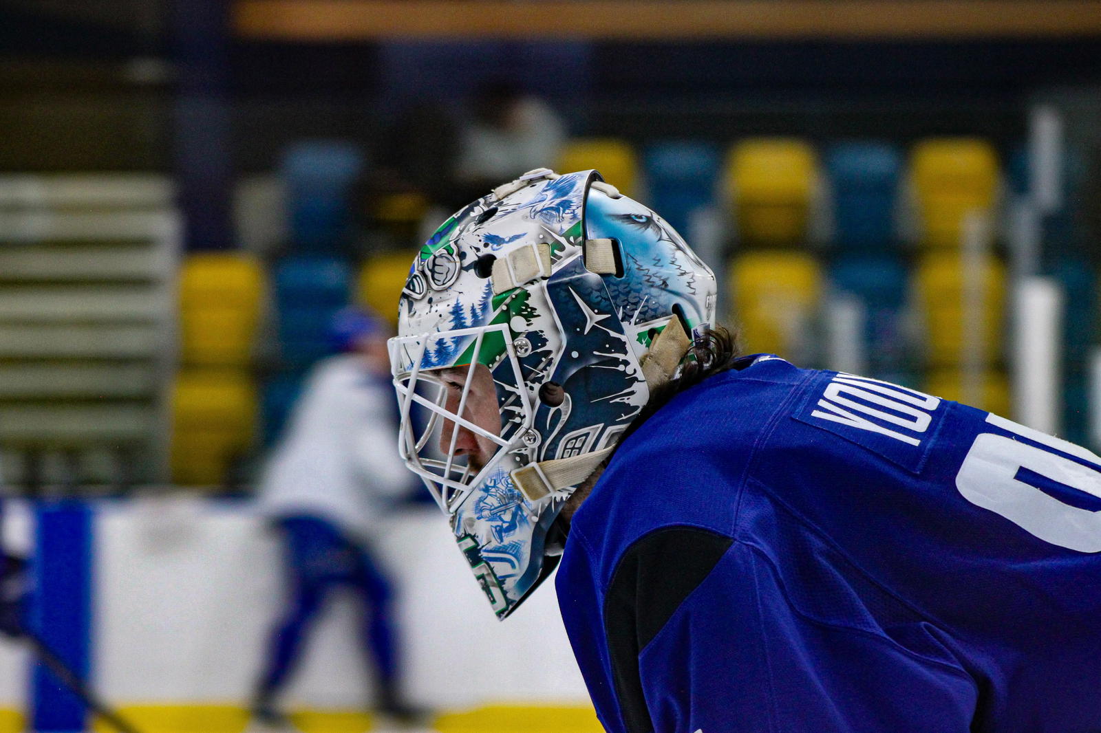 Practice: Canucks prospect Ty Young on the ice.&nbsp;