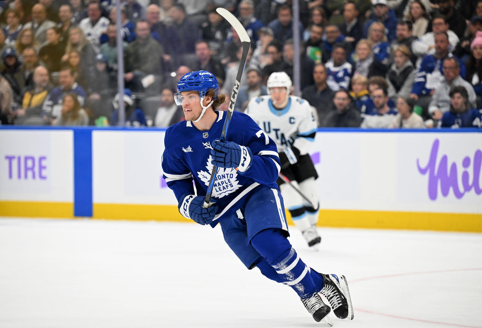The Maple Leafs are probably regretting giving Nikita Grebenkin away to the Flyers so soon. (Photo: Dan Hamilton, Imagn Images)