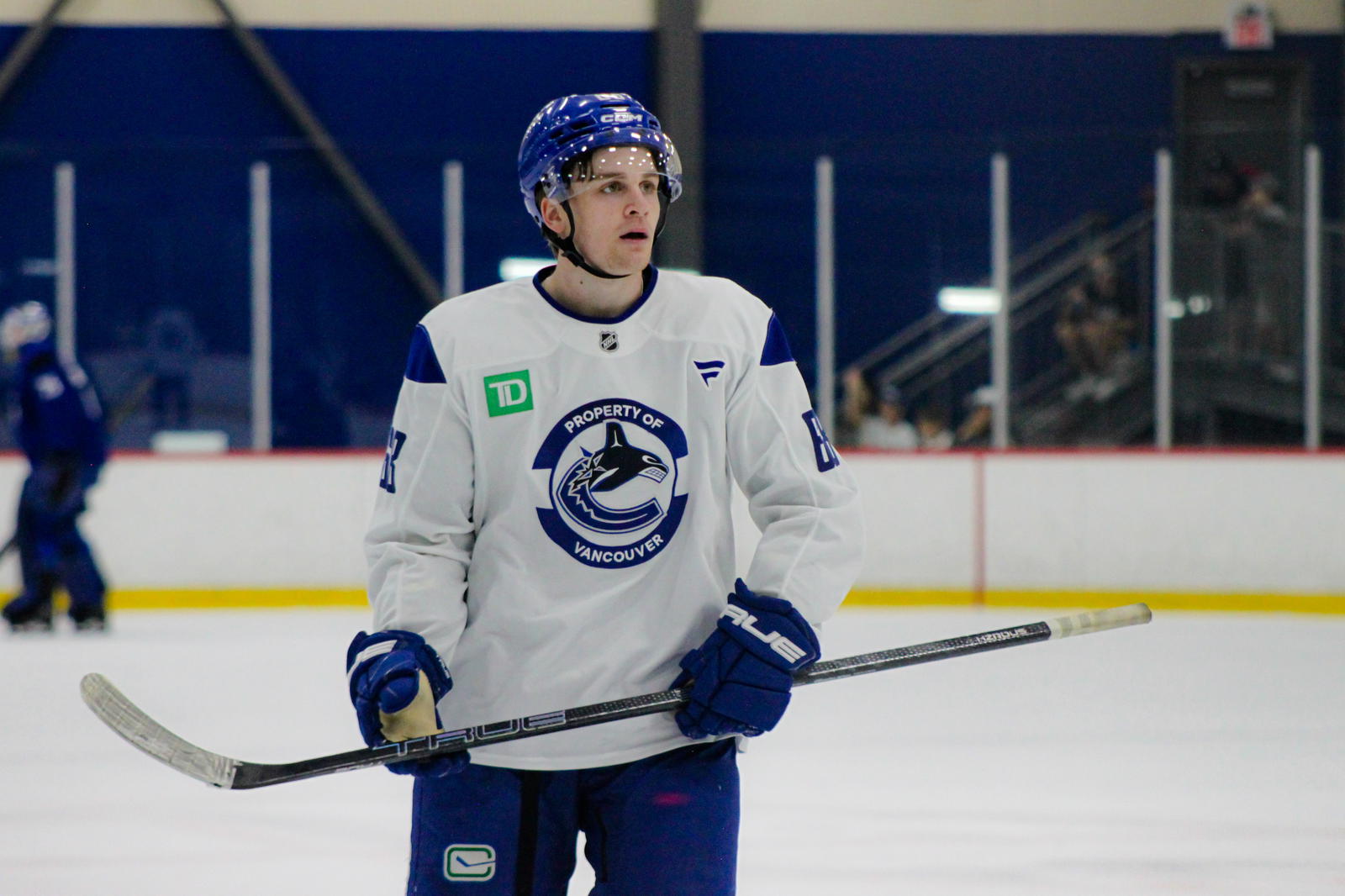 Riley Patterson at Vancouver Canucks Development Camp (Photo Credit: Kaja Antic/The Hockey News)