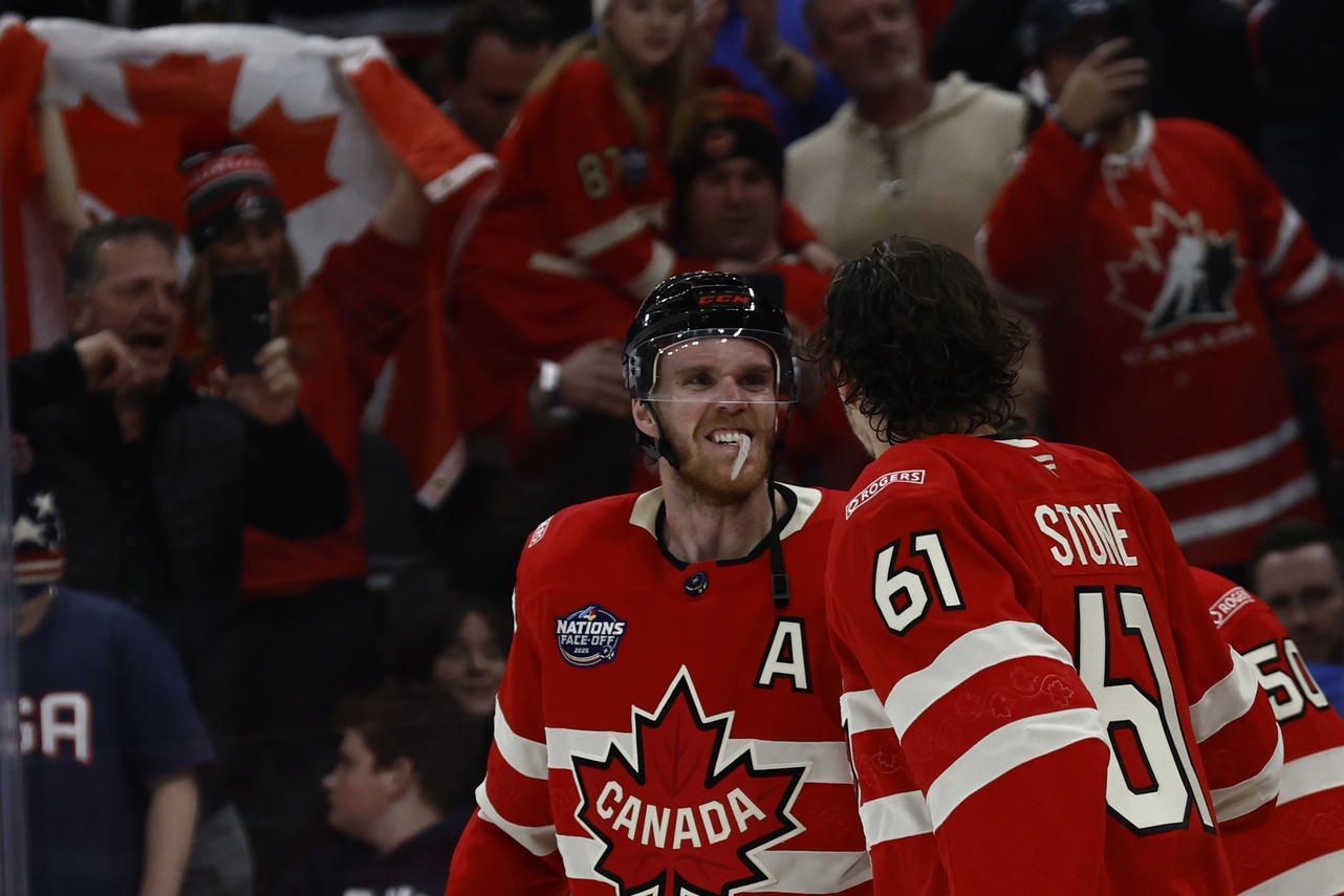 Connor McDavid &amp; Mark Stone (Winslow Townson-Imagn Images)