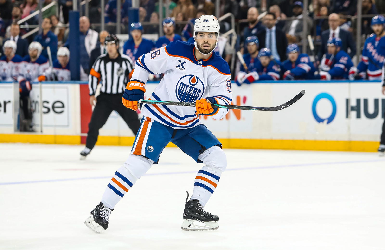 Jake Walman and the Oilers are working on a long-term extension. Photo By:&nbsp;

© Danny Wild&nbsp; Imagn Images