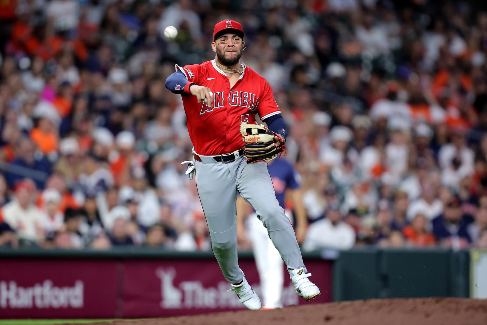 Los Angeles Angels third baseman Yoan Moncada. Credit: Erik Williams-Imagn Images.