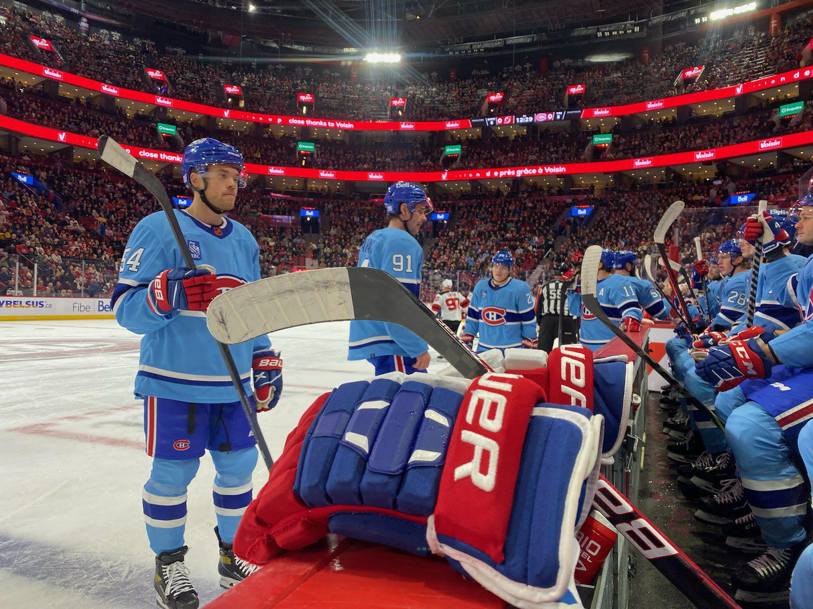 The view from the seats auctioned off by Antoniadis