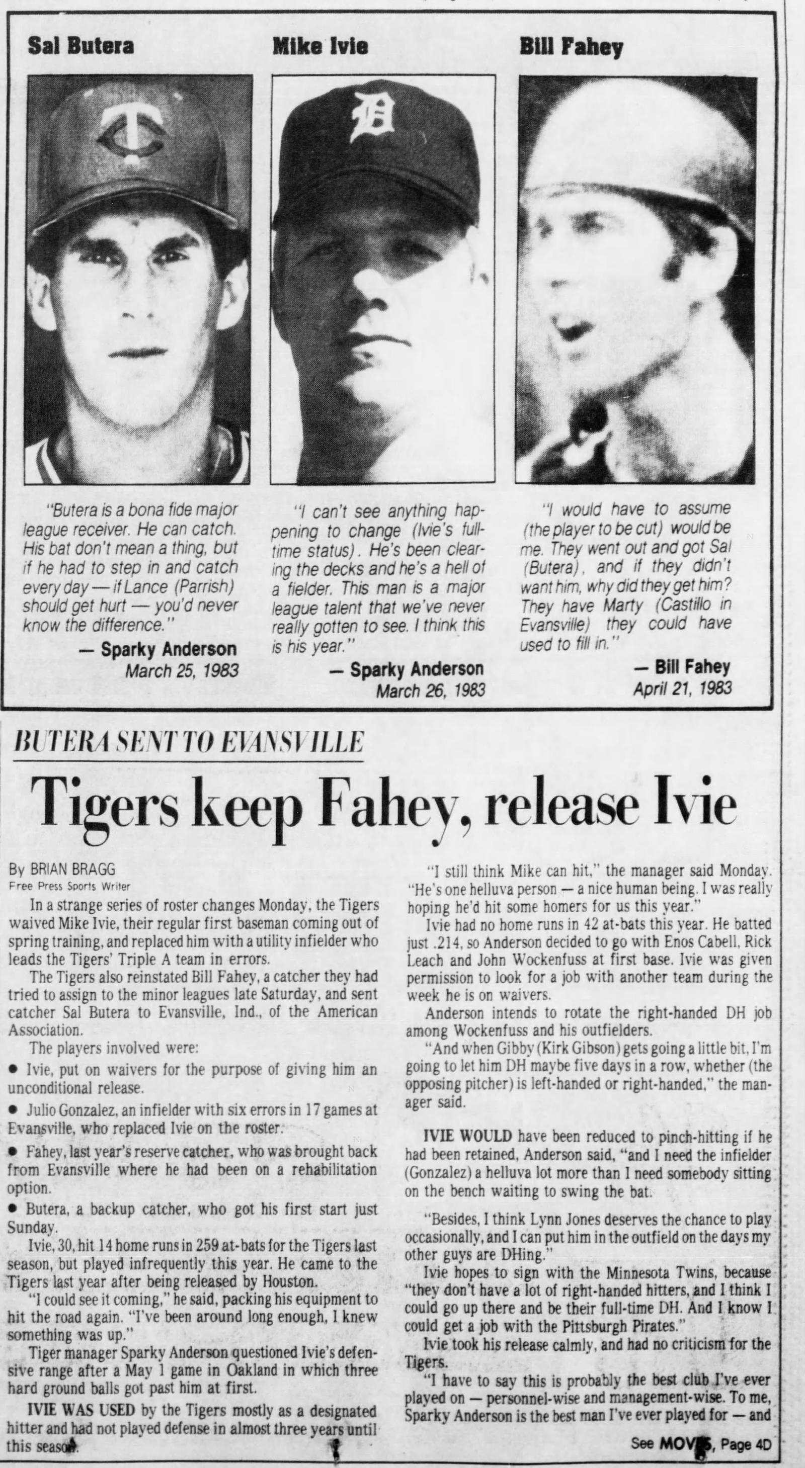 Detroit Free Press May 17, 1983