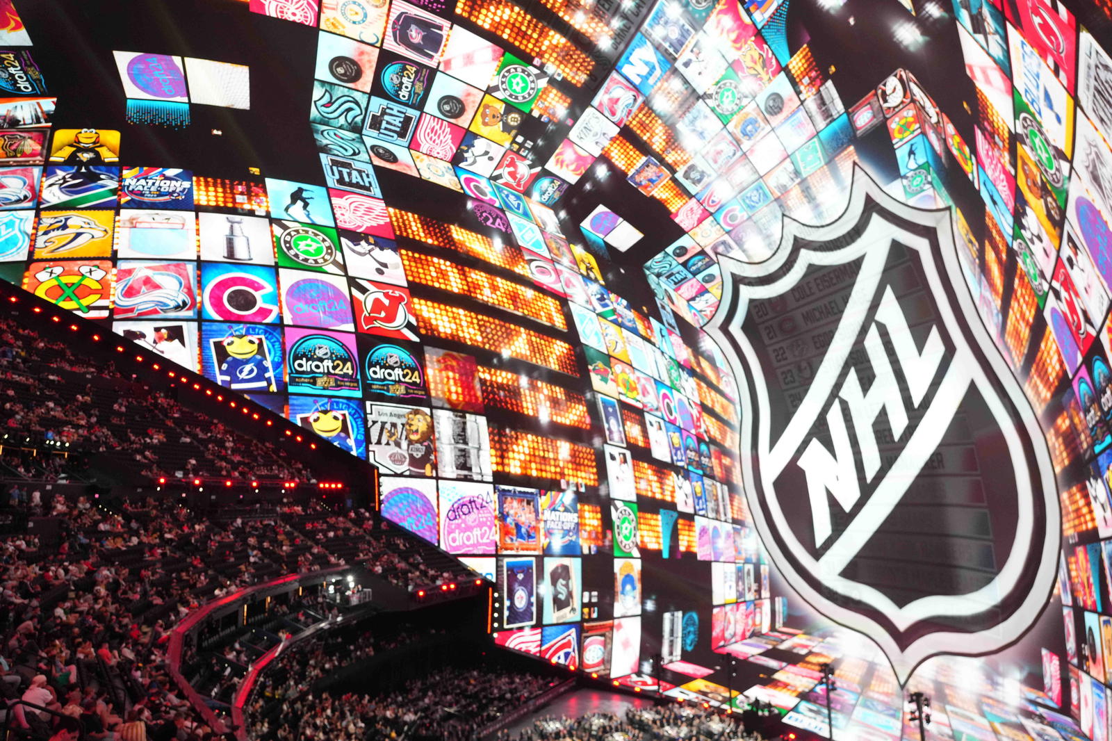 A view of the 2024 NHL draft in Vegas (Joe Camporeale-Imagn Images)