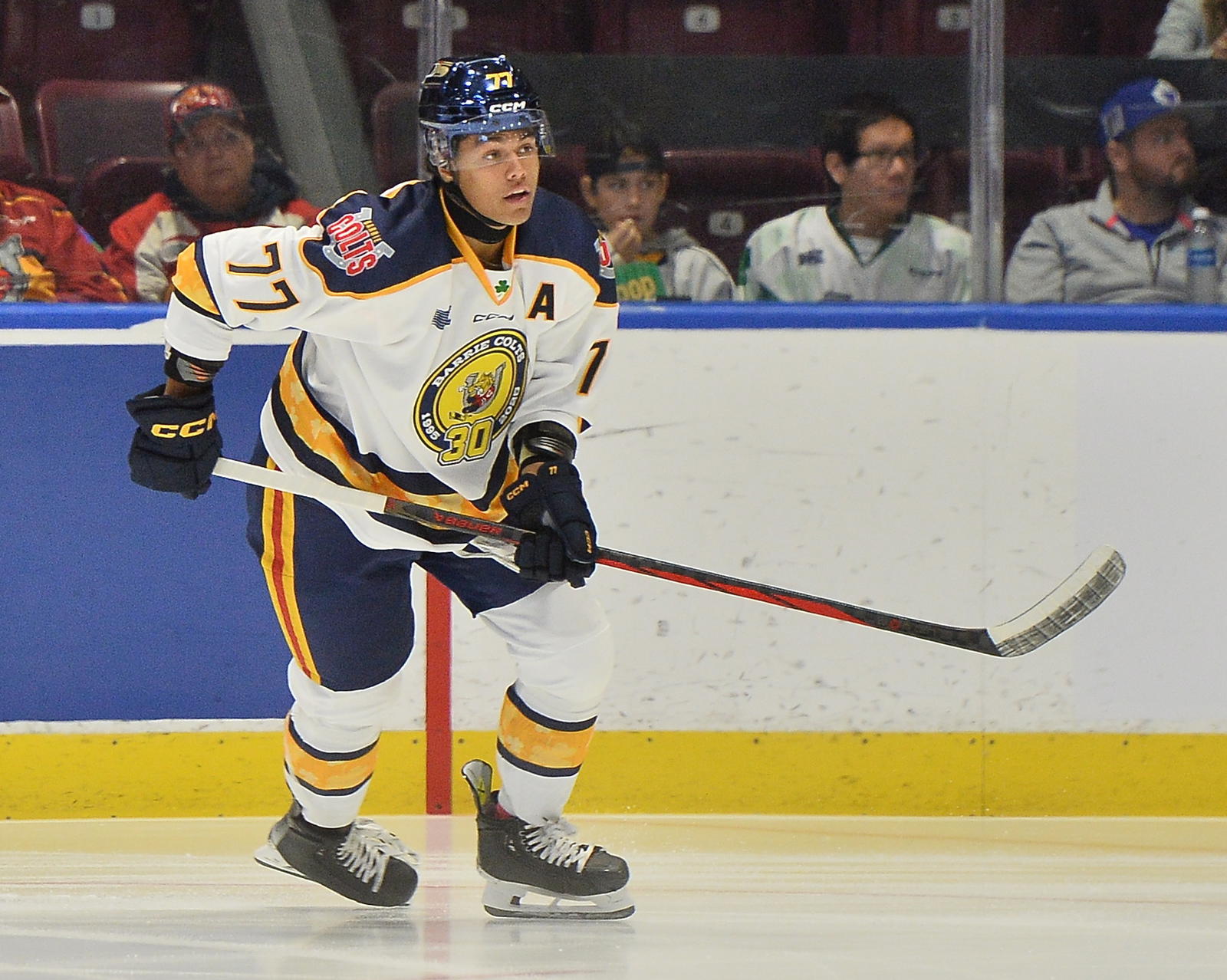 Kashawn Aitcheson #77 (Terry Wilson/OHL Images)