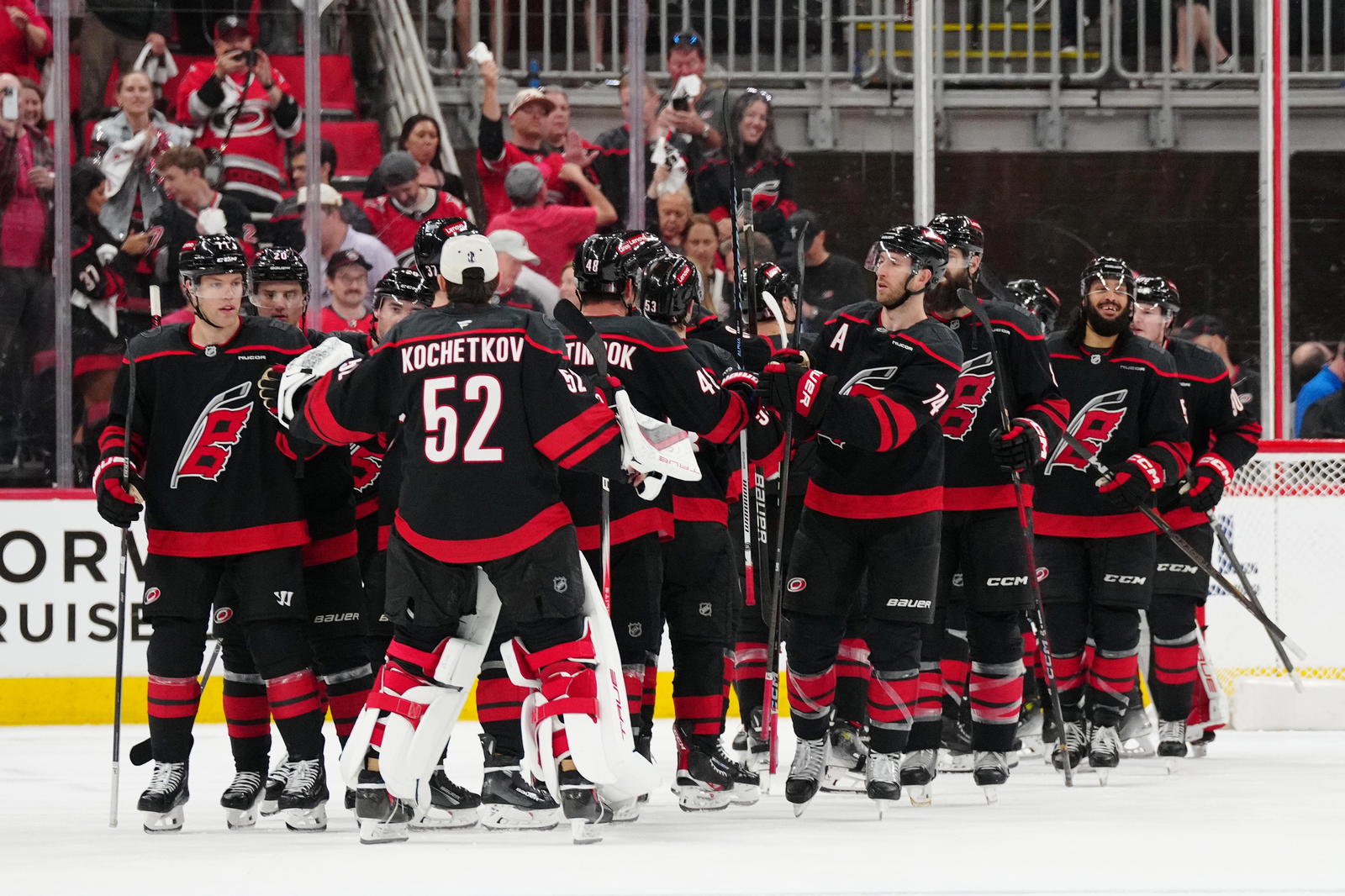 'Everyone Was Chomping At The Bit': Rod Brind'Amour, Jordan Staal, Jalen Chatfield, Logan Stankoven, Frederik Andersen On Game 1 Win Over Devils