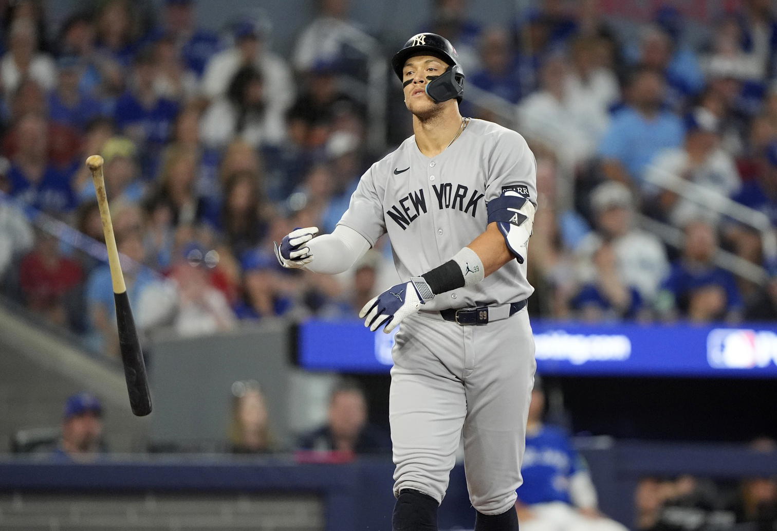 New York Yankees outfielder Aaron Judge. Credit: John E. Sokolowski-Imagn Images.
