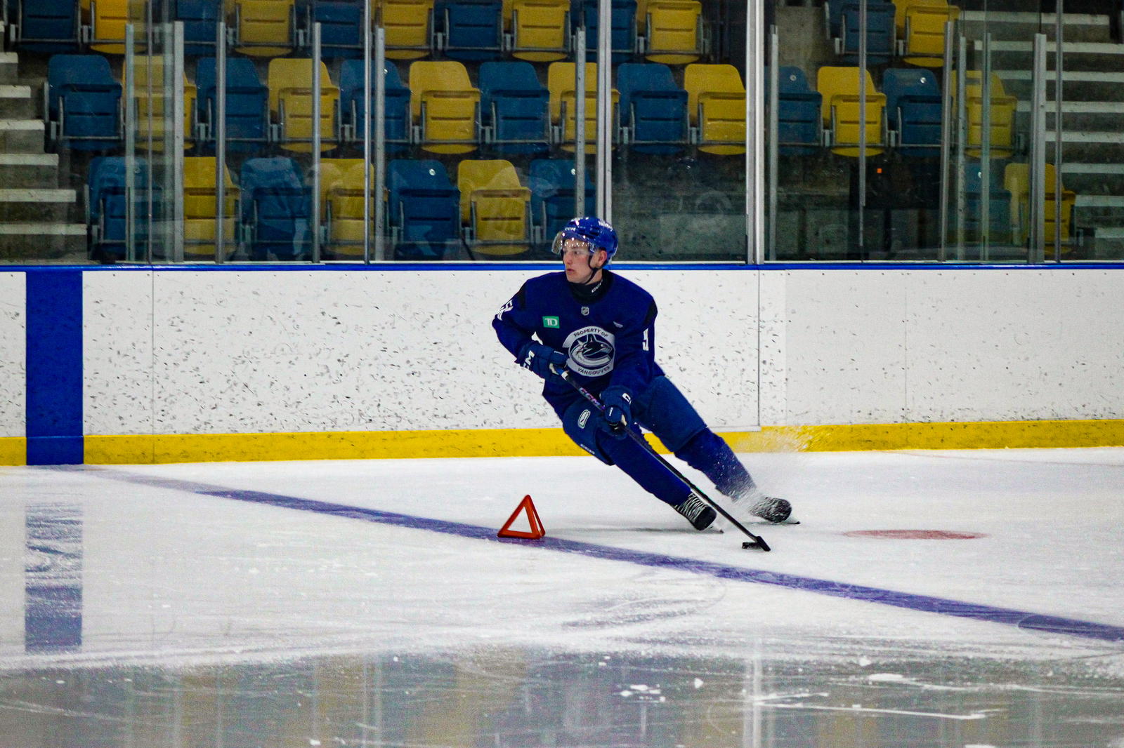 Wilson Björck at Vancouver Canucks Development Camp (Photo Credit:&nbsp;Kaja Antic/THN)