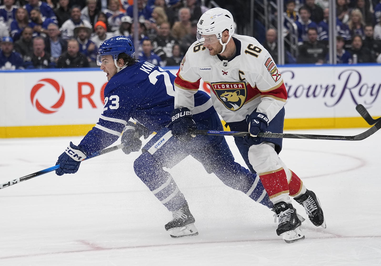 Panthers look to keep grinding Maple Leafs down as series shifts back to Toronto