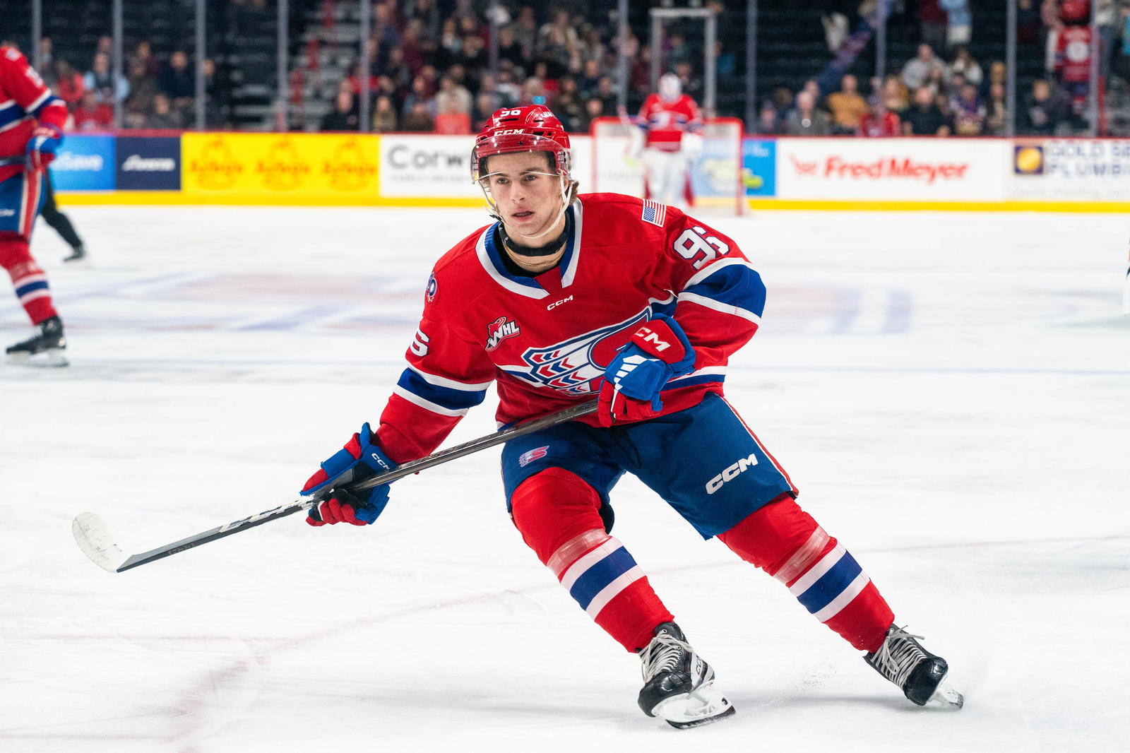 Mathis Preston of the Spokane Chiefs (Photo Credit:&nbsp;Larry Brunt/Spokane Chiefs/WHL)
