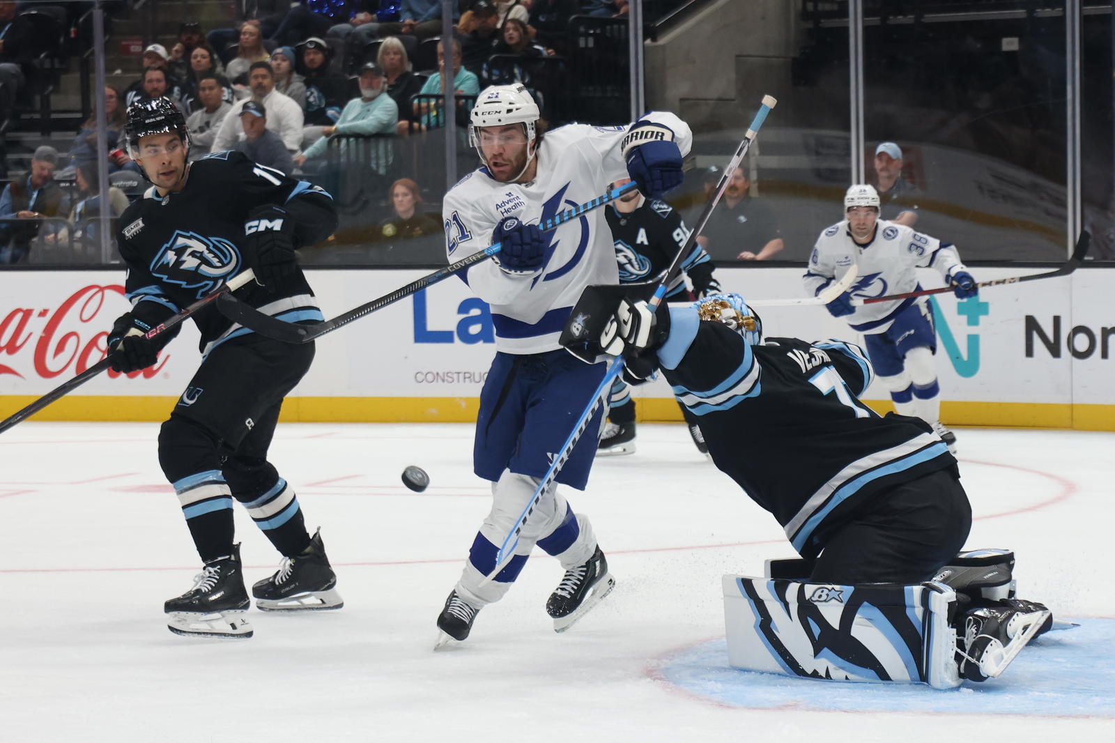 Utah Mammoth Handed First Home Loss, Lose 4-2 to Tampa Bay Lightning 