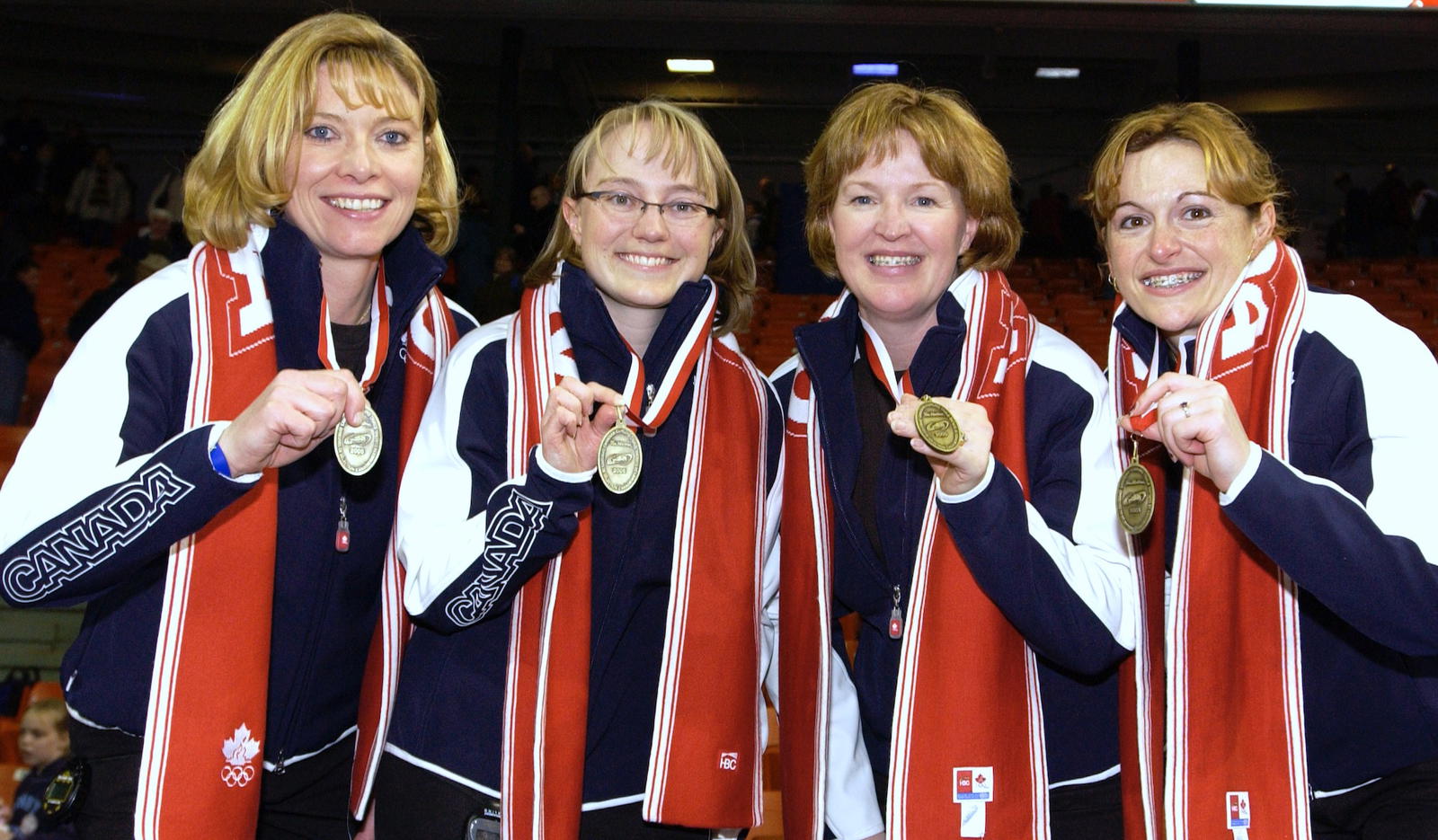 Soon to be Olympic bronze medallists in Torino