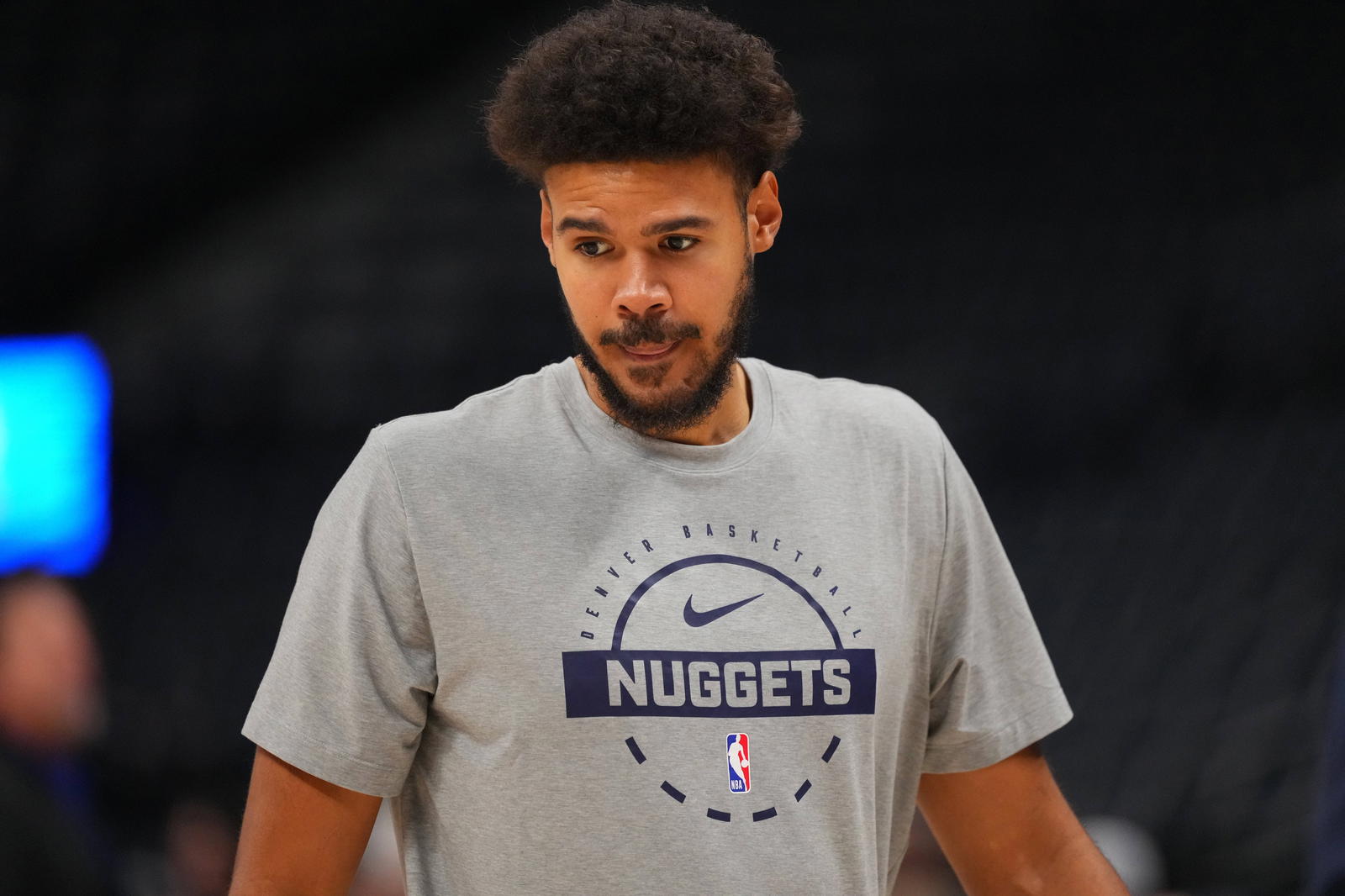 Denver Nuggets forward Cameron Johnson. Credit:&nbsp;Ron Chenoy-Imagn Images.