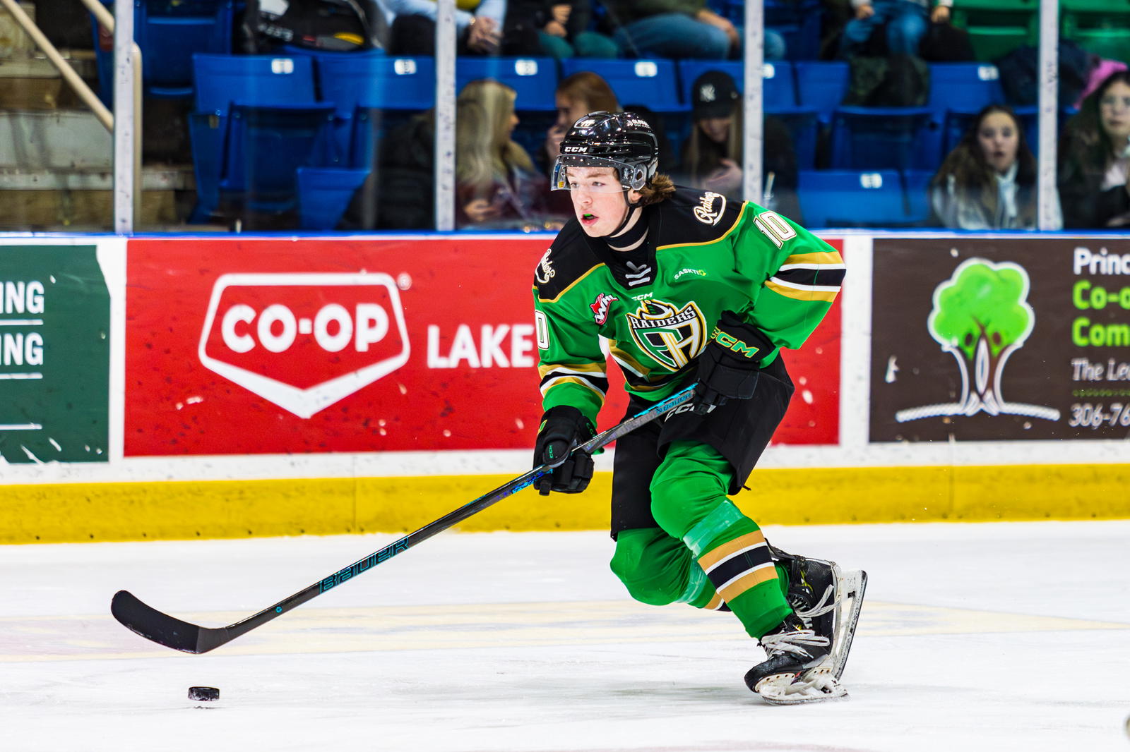 Photo by Mark Peterson Media/Prince Albert Raiders. Daxon Rudolph of the Prince Albert Raiders