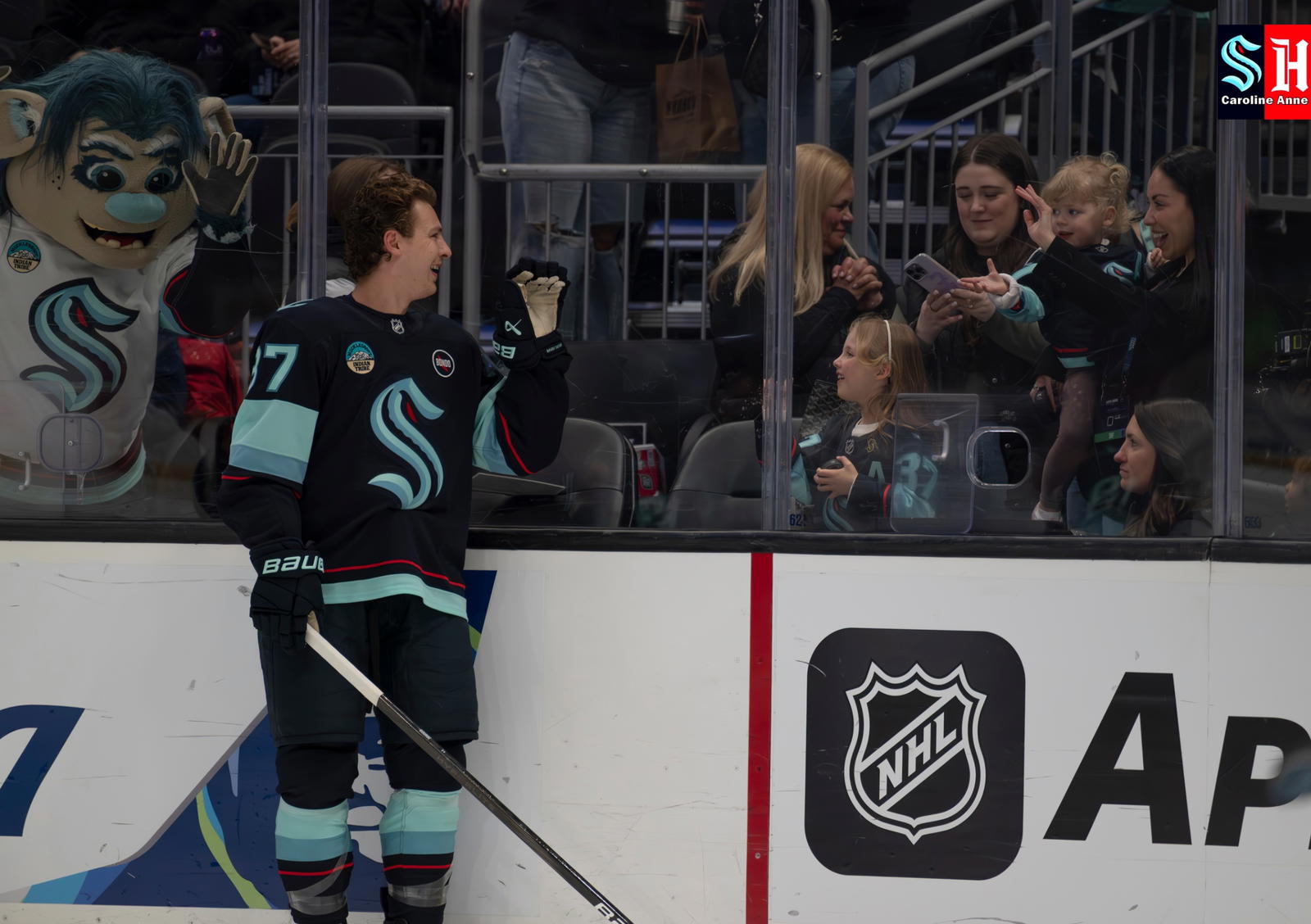 Yanni Gourde at Climate Pledge Arena March 4, 2025. Photo by Caroline Anne.